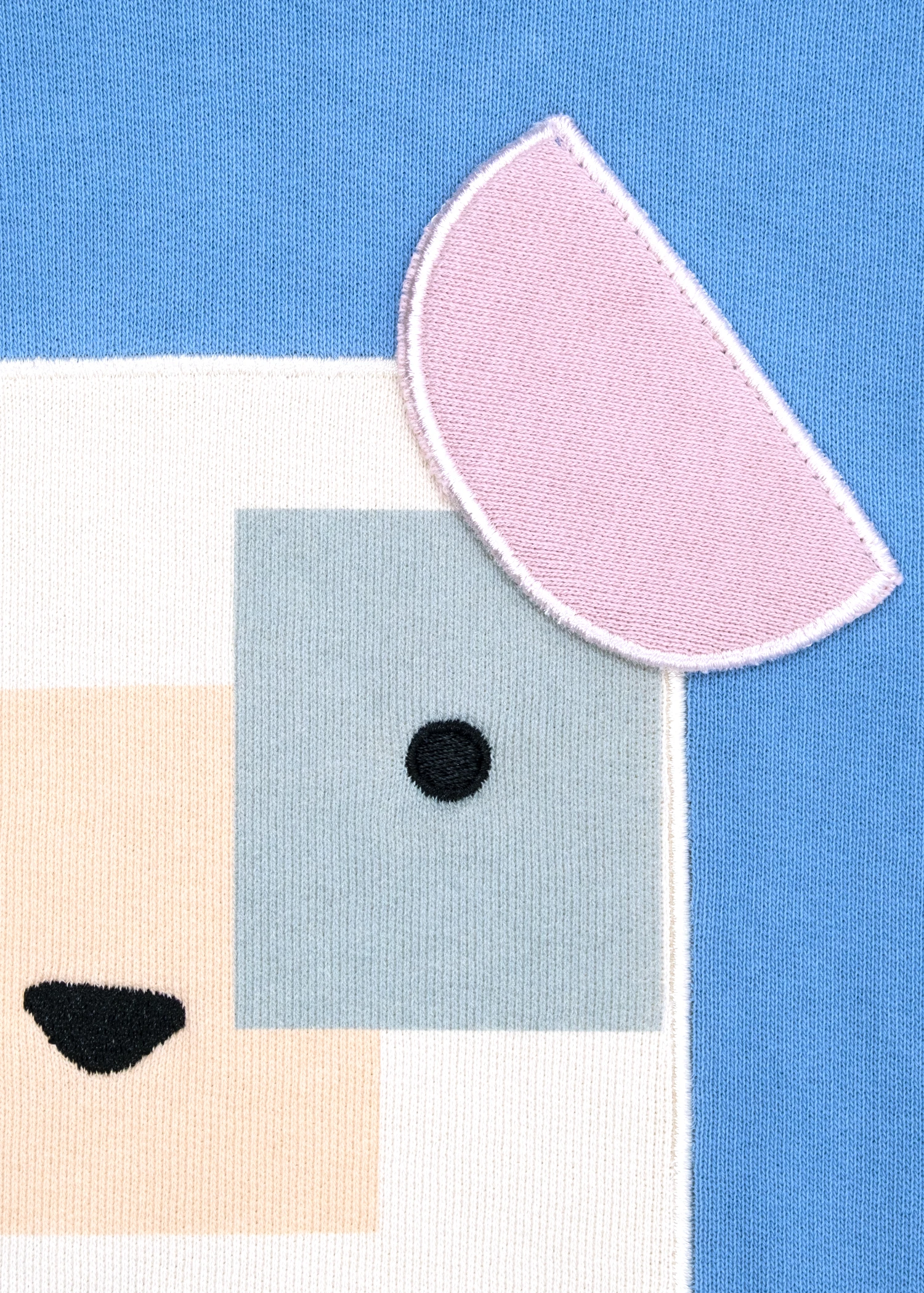 Organik Kapüşonlu Mavi Minik Erkek Çocuk Sweatshirt