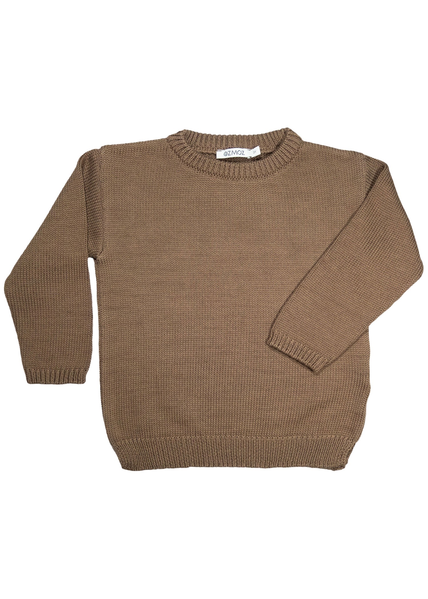 Organic Cotton Winter Brown Unisex Little Kids Knitwear Sweater