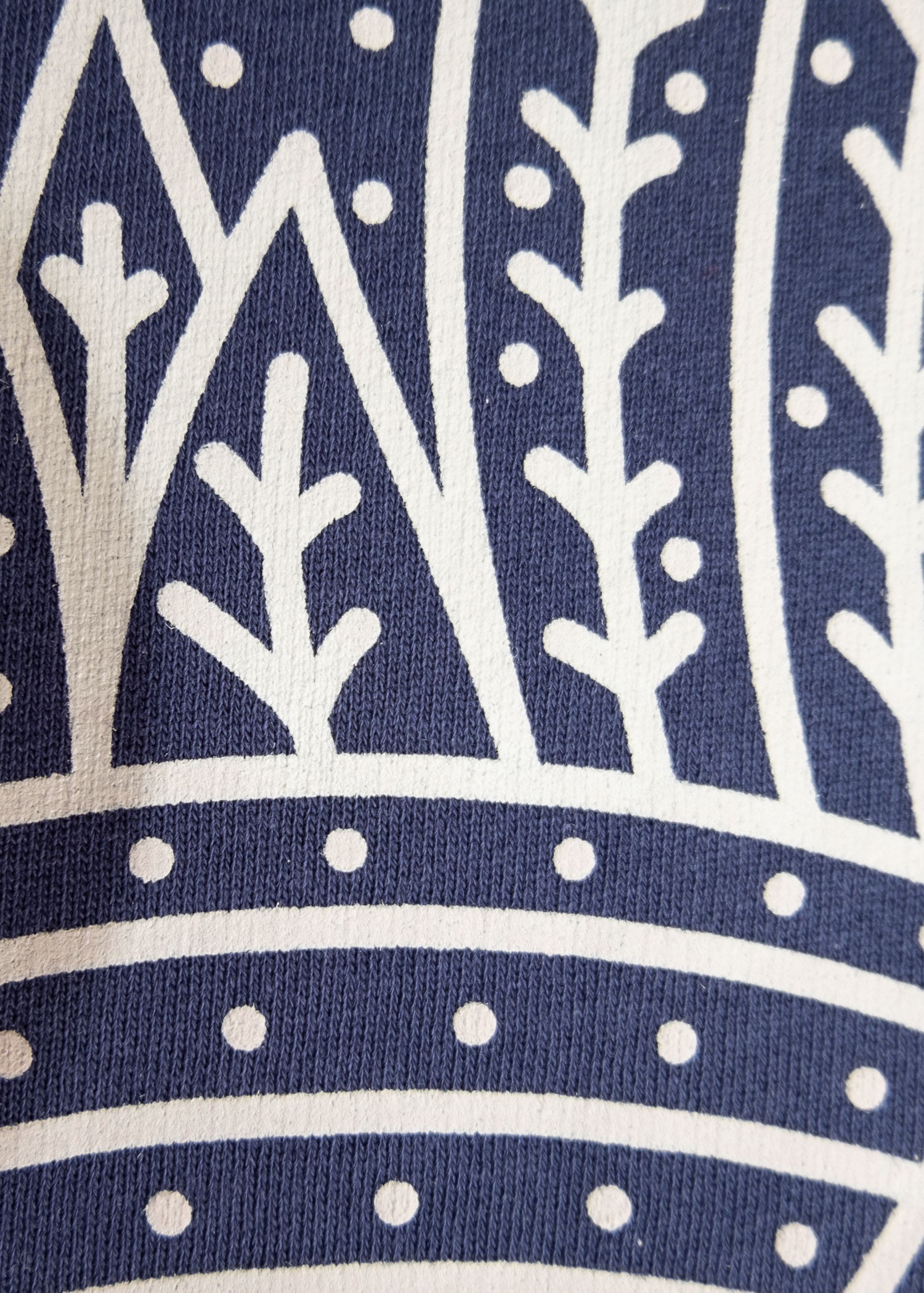 Organic Cotton Nature Printed Navy Blue Winter Boy Sweatshirt