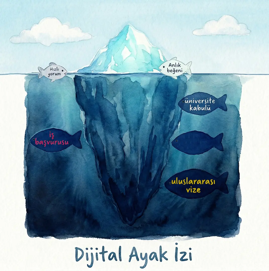 Dijital dünyadaki ayak izlerimize dikkat etmeliyiz.