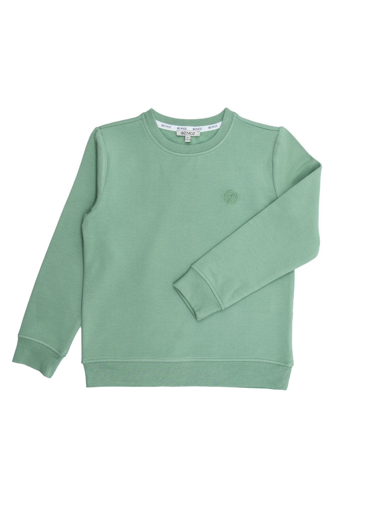 Bambu Kumaş Şardonlu Yeşil Kışlık Unisex Çocuk Sweatshirt