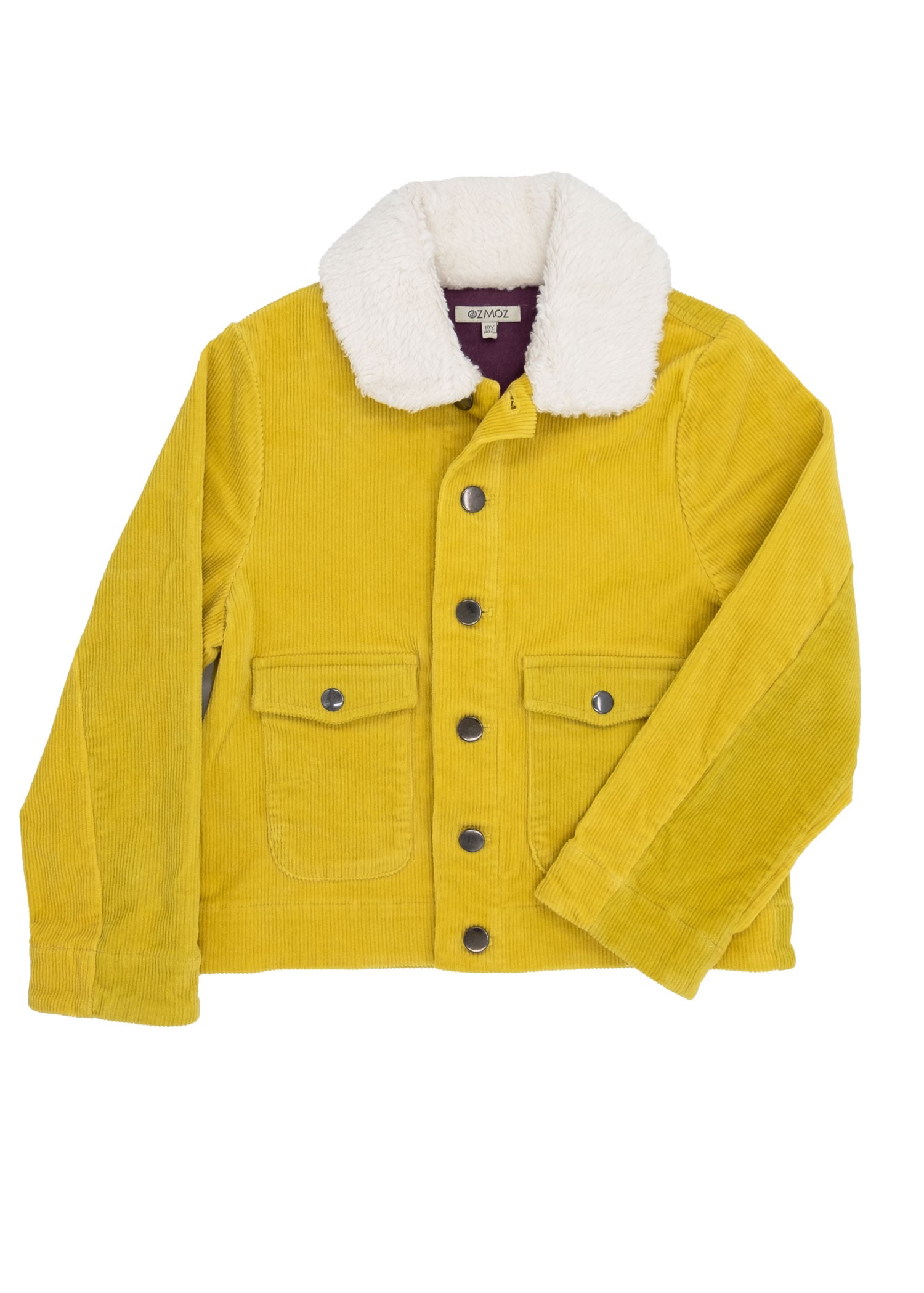 Corduroy Mustard Yellow Sports Cut Winter Boy's Jacket