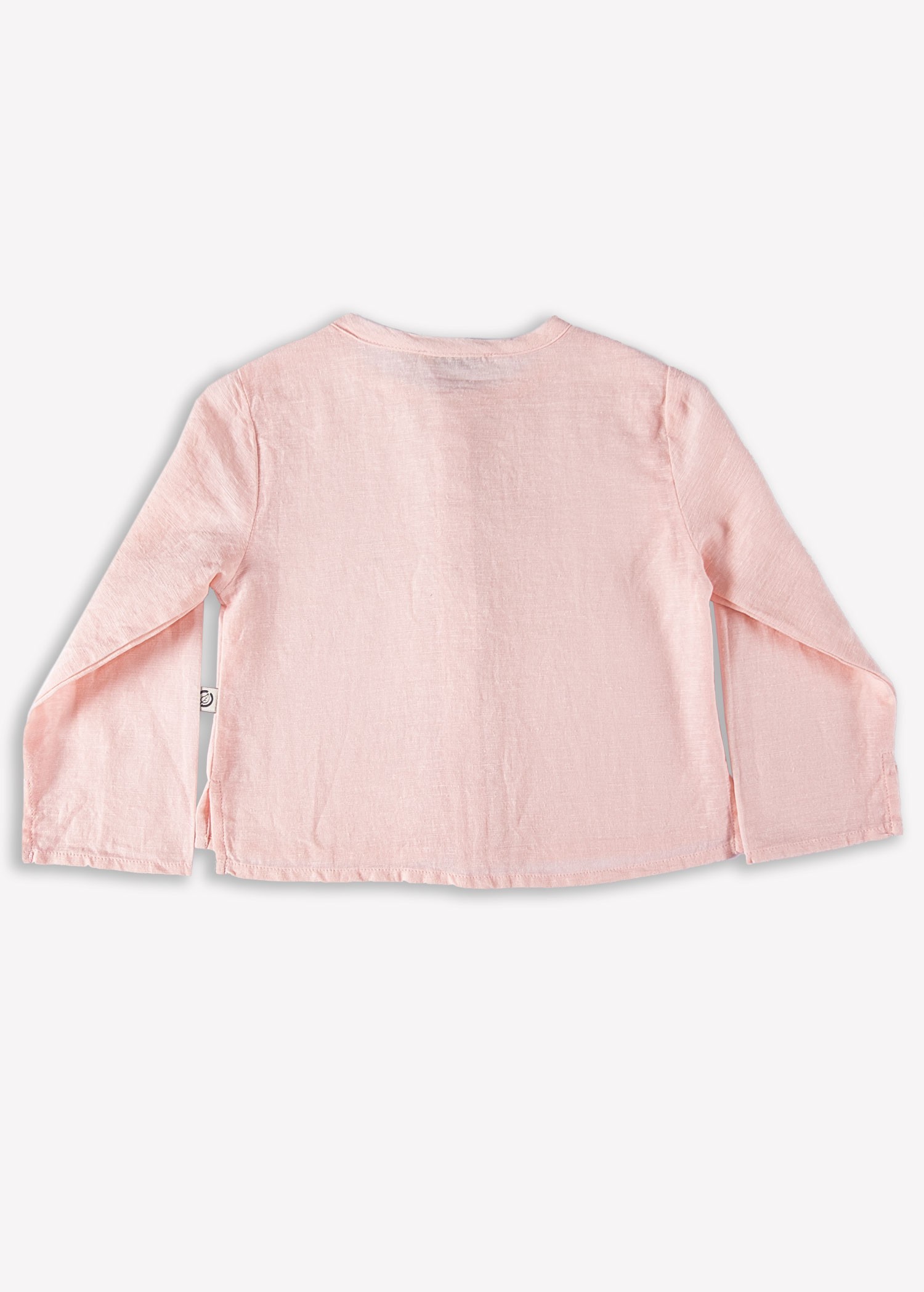 Organic Button Closure Pink Spring Unisex Baby Shirt