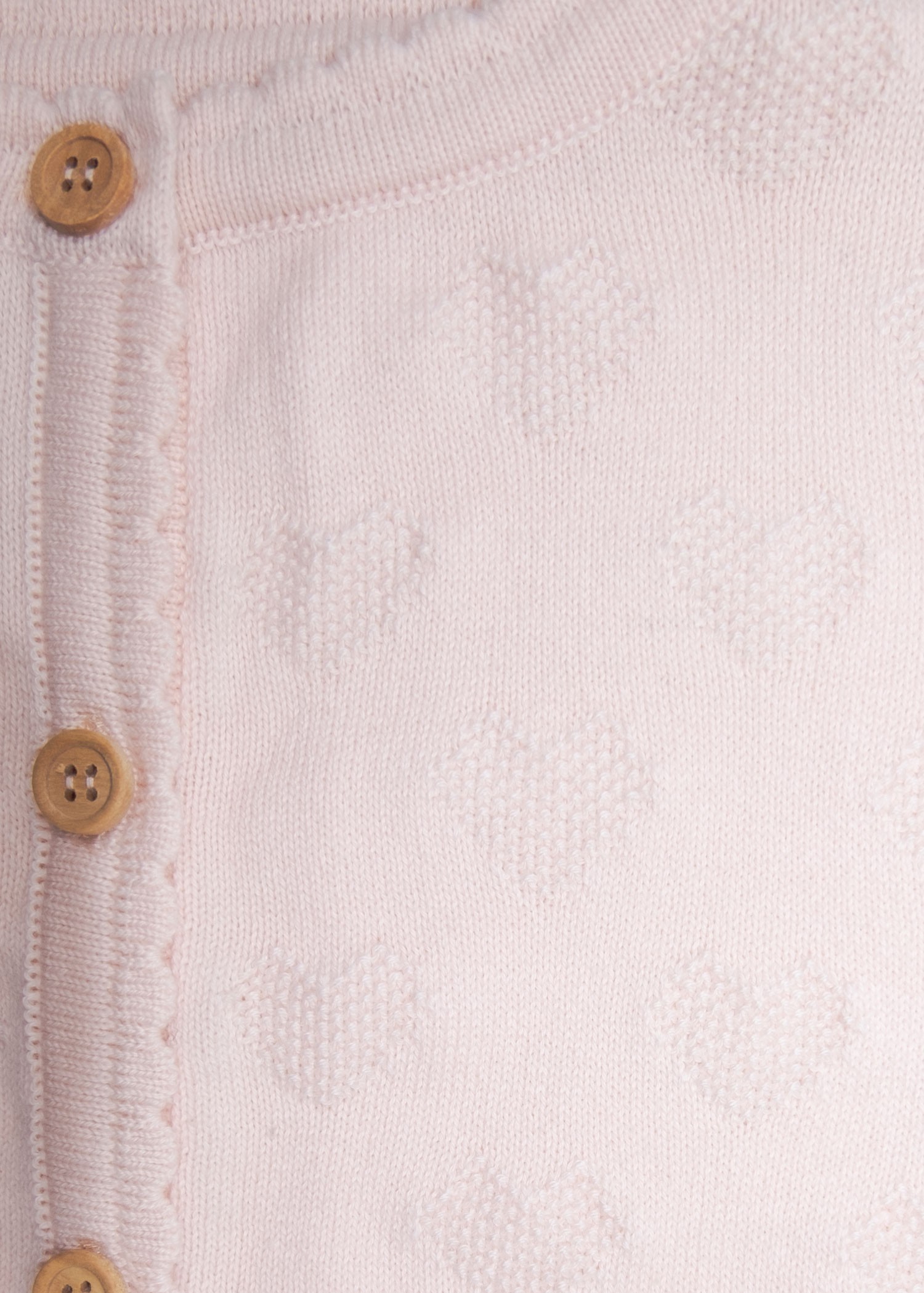 Organic Knitwear Knitted Long Sleeve Pink Spring Baby Girl Cardigan