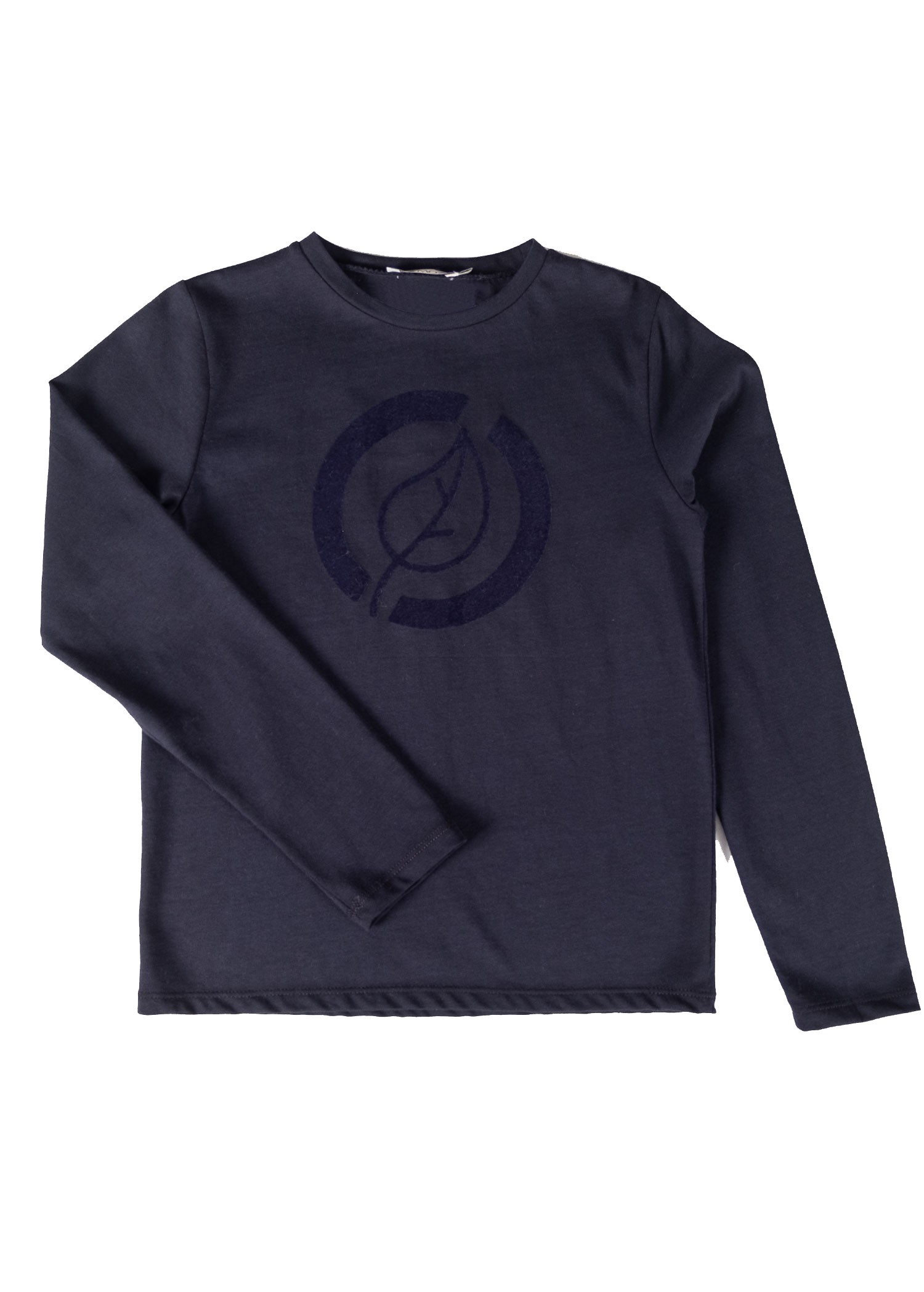 100% Cotton Logo Embroidered Spring Boys' Sweatshirt Navy Blue