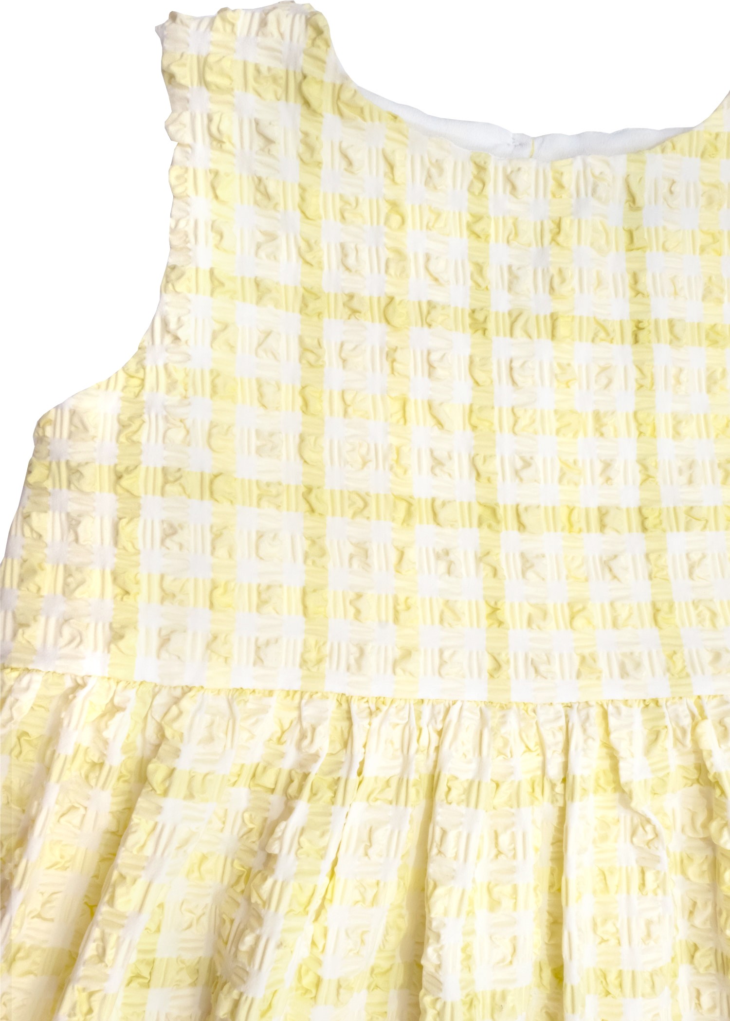 Recycle Special Woven Yellow Summer Girl's Dress