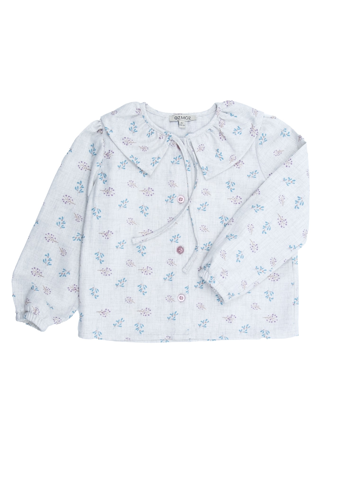 Printed Winter Little Girl Blouse