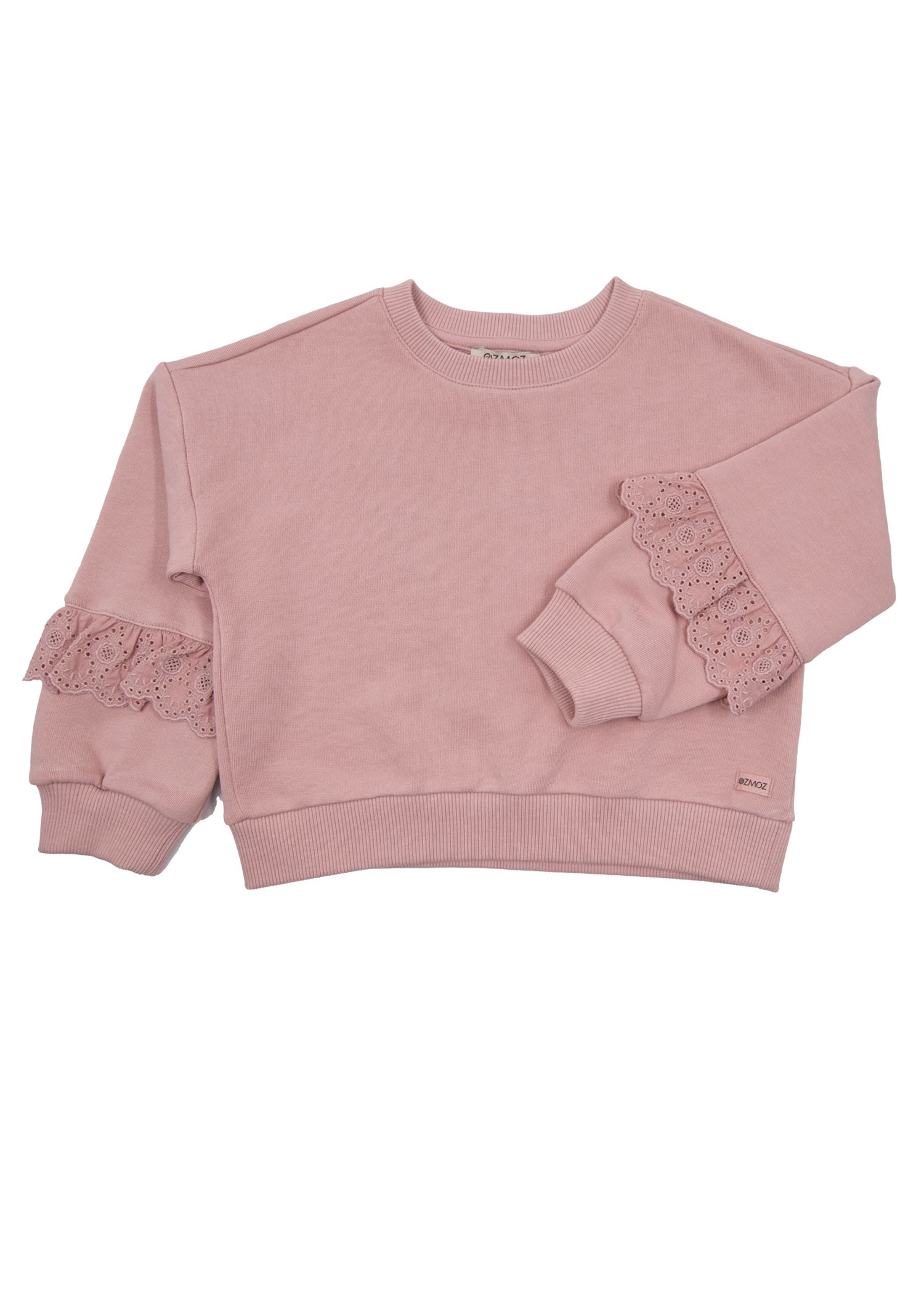 Organic Pale Mauve Toddler Girl Sweat