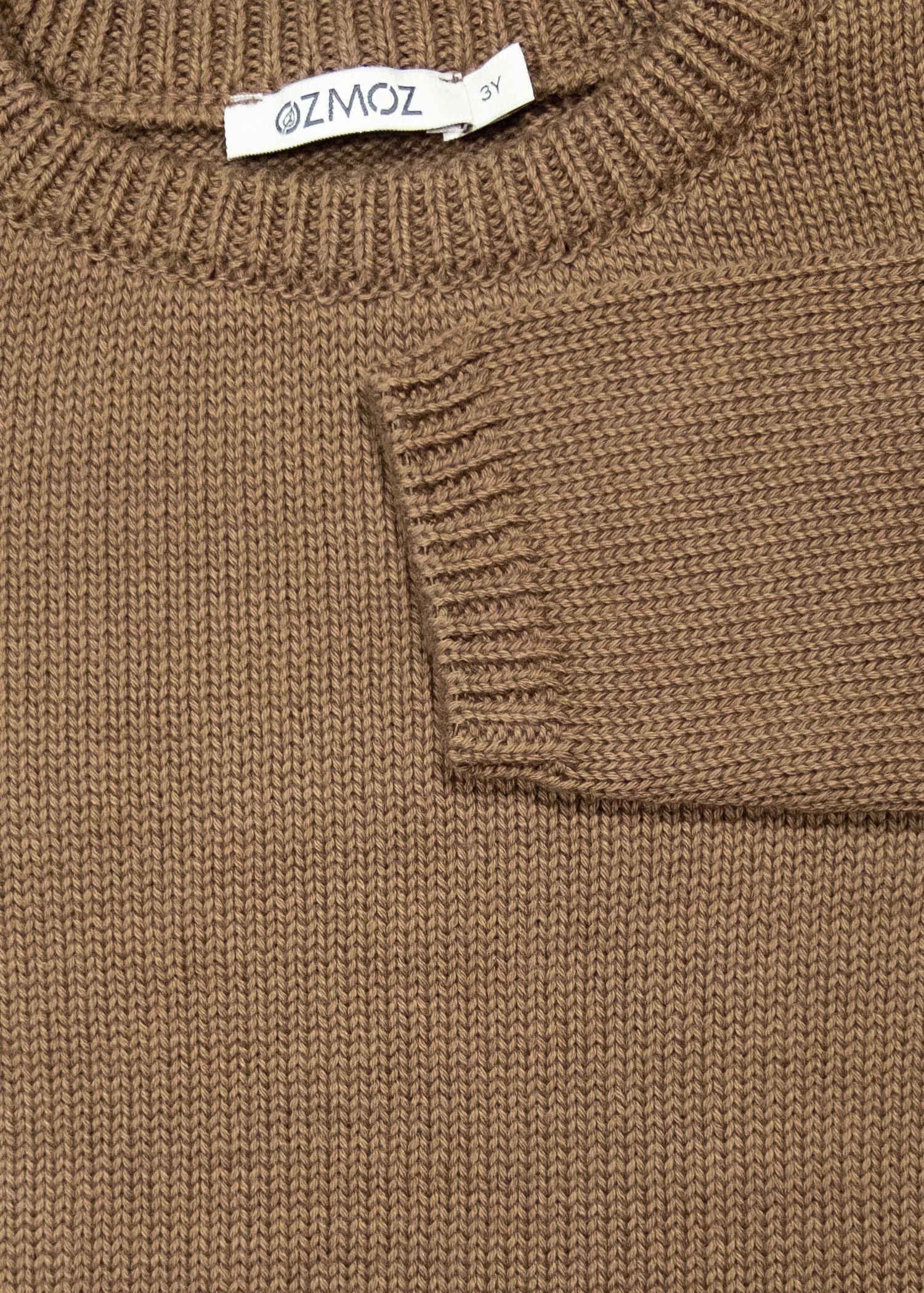 Organic Cotton Winter Brown Unisex Little Kids Knitwear Sweater