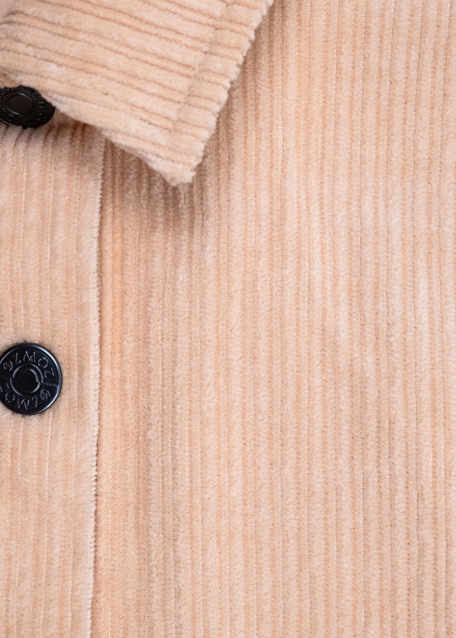 Kadife Klasik Koyu Sarı Kışlık Kız Çocuk Ceket