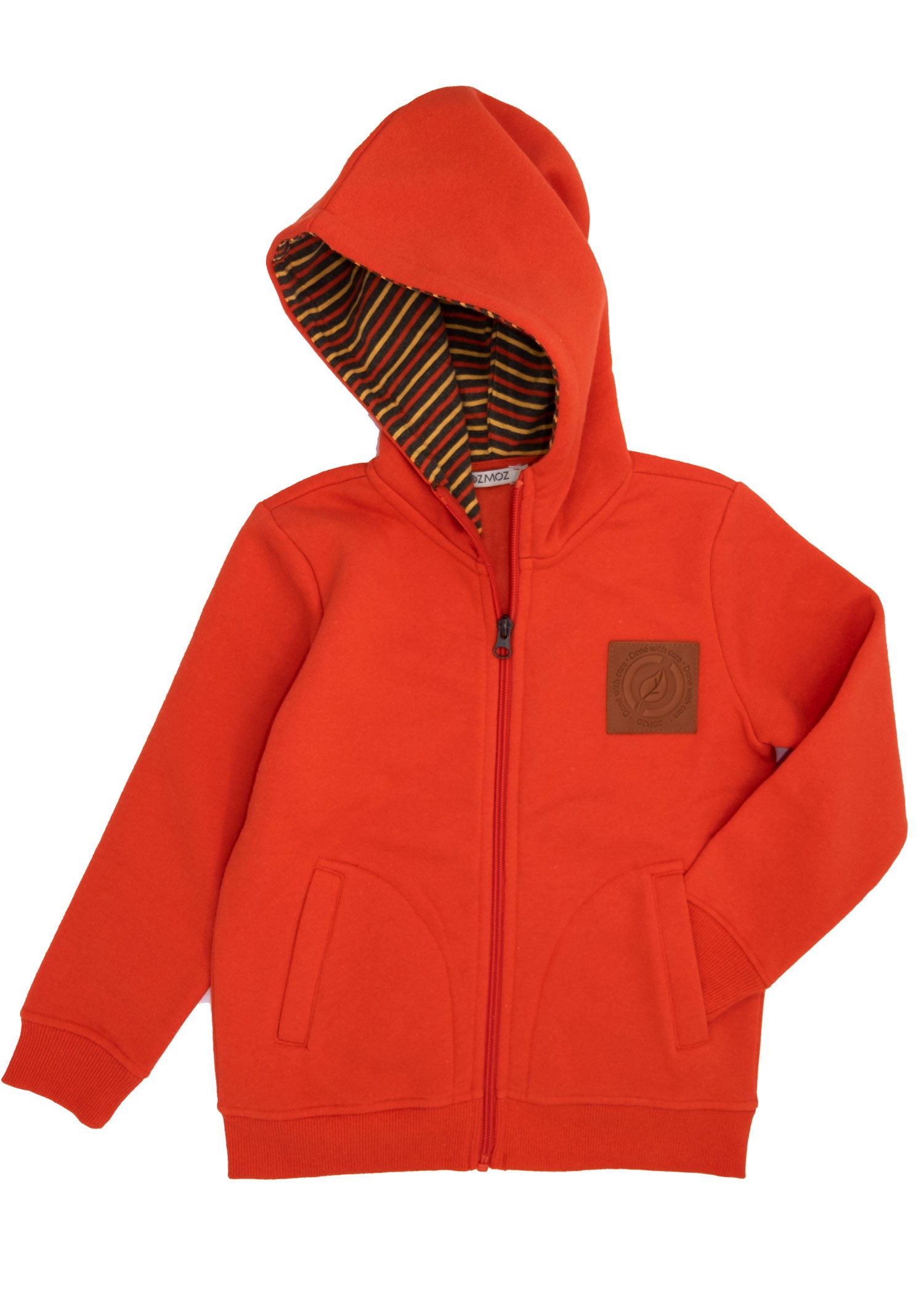 Reborn Boy Hooded Hoodie Jacket Orange