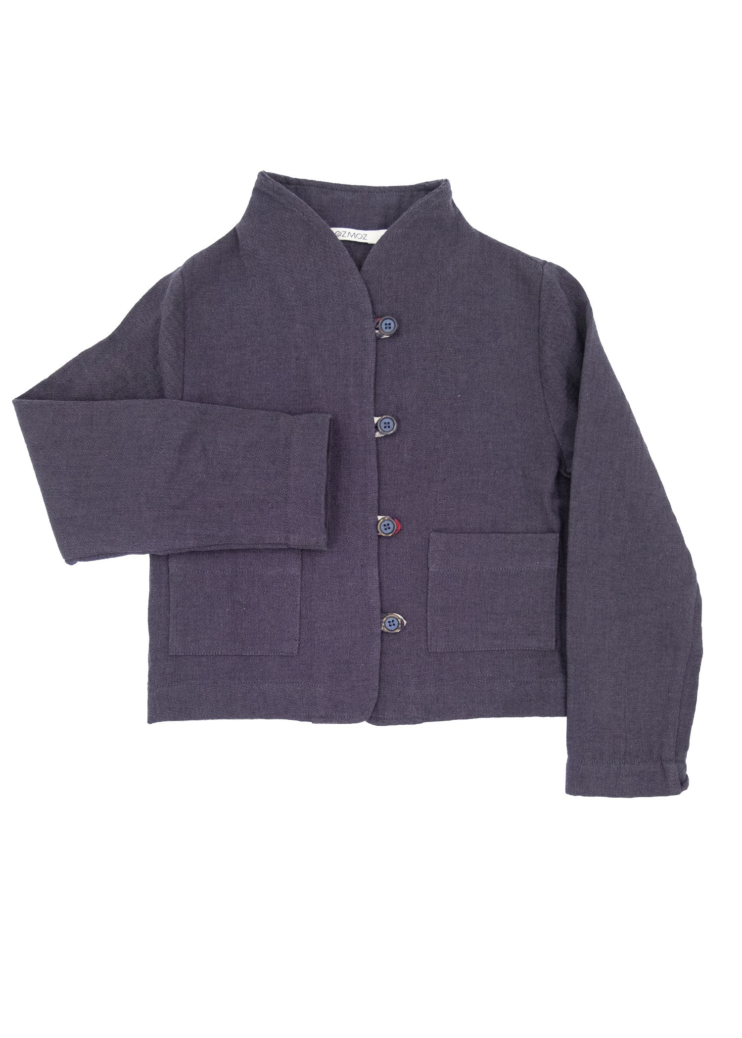 Organic Muslin Anthracite Spring Jacket for Girls