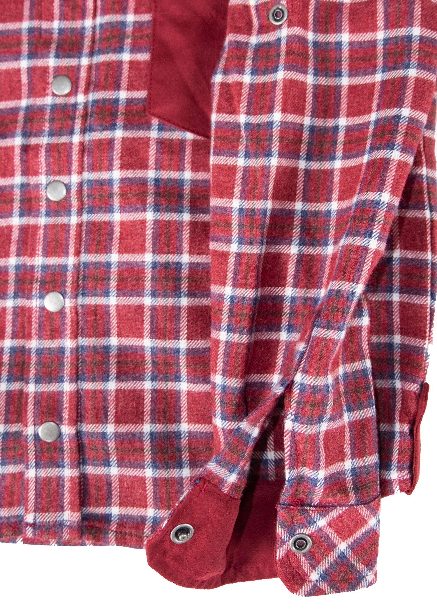 Cotton Gingham Plaid Winter Boy Shirt Red