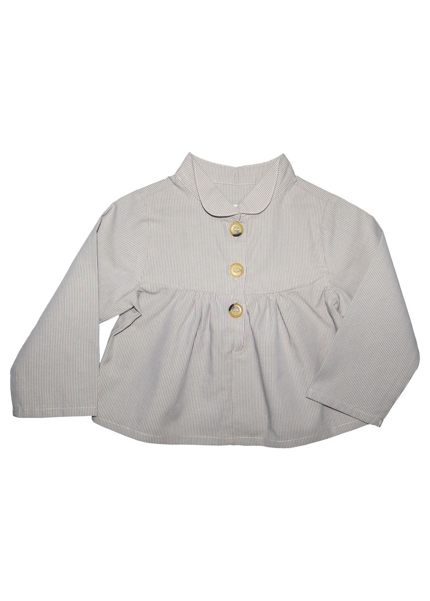 100% Cotton Baby Girl Spring Collar Robe Shirt