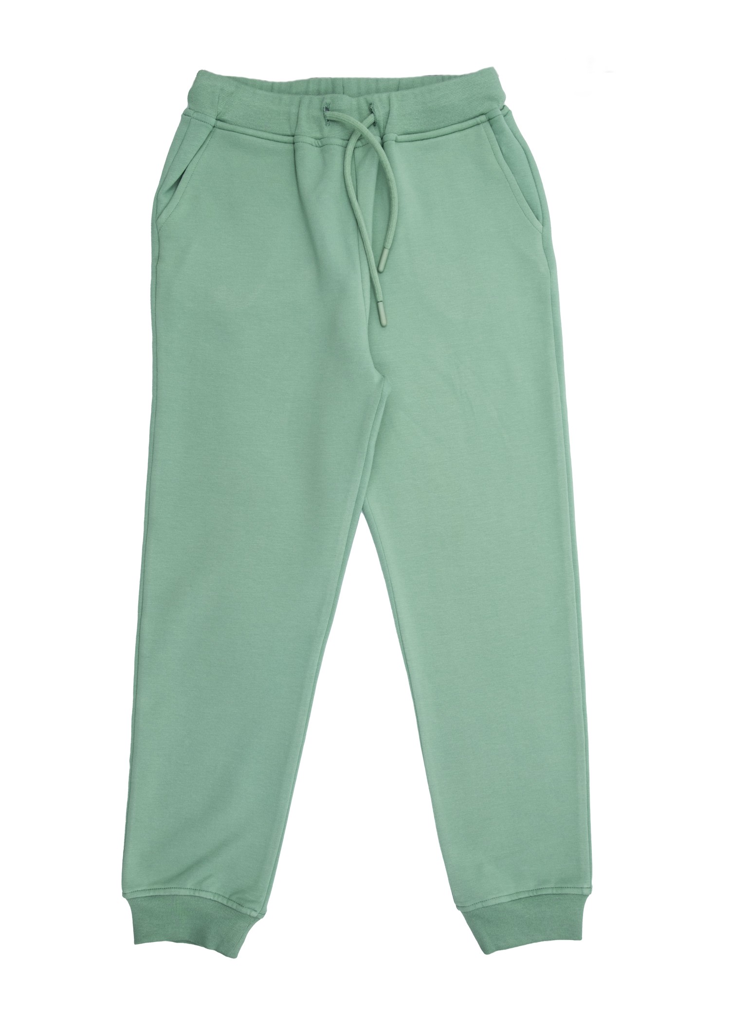 Bamboo Fabric Raised Green Winter Unisex Children's Sweatpants