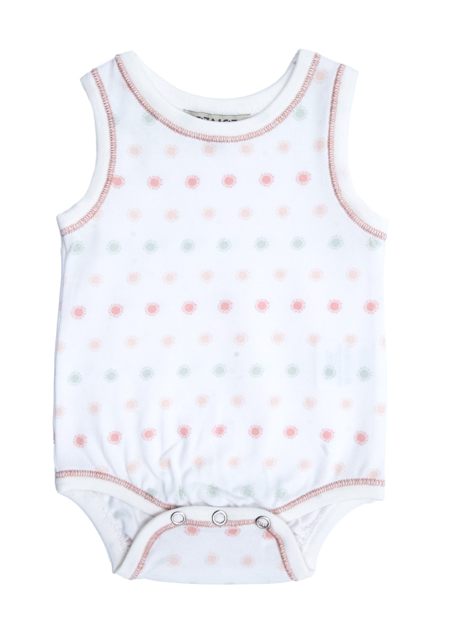 Organic Sun Patterned Baby Girl Athlete Body