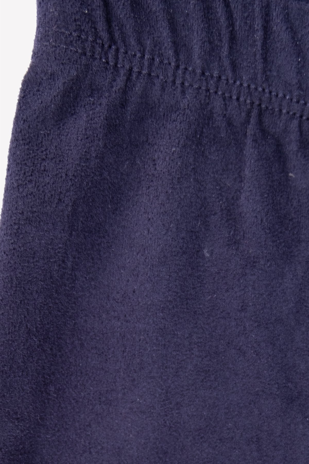 Suede Effect Navy Blue Winter Little Girl's Tights