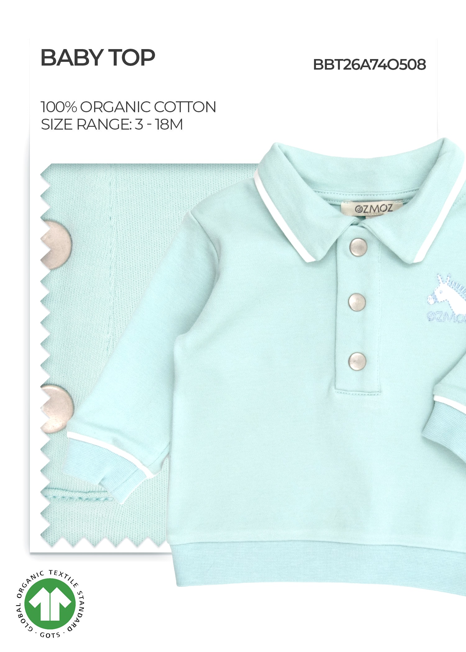 Organic Sprout Green Baby Boy Top