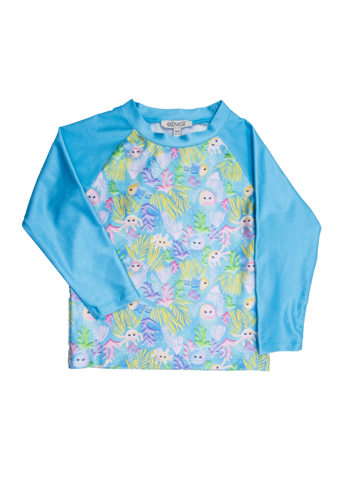 Blue Little Boys' Swim Top with UV Protection Long Sleeves