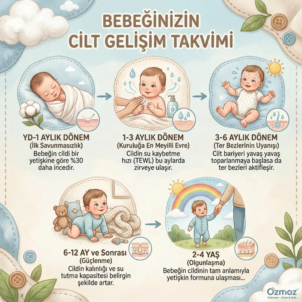 Bebeğinizin cildi doğduğunda çok savunmasızdır, onu dışarıdan korumanız gerekir.
