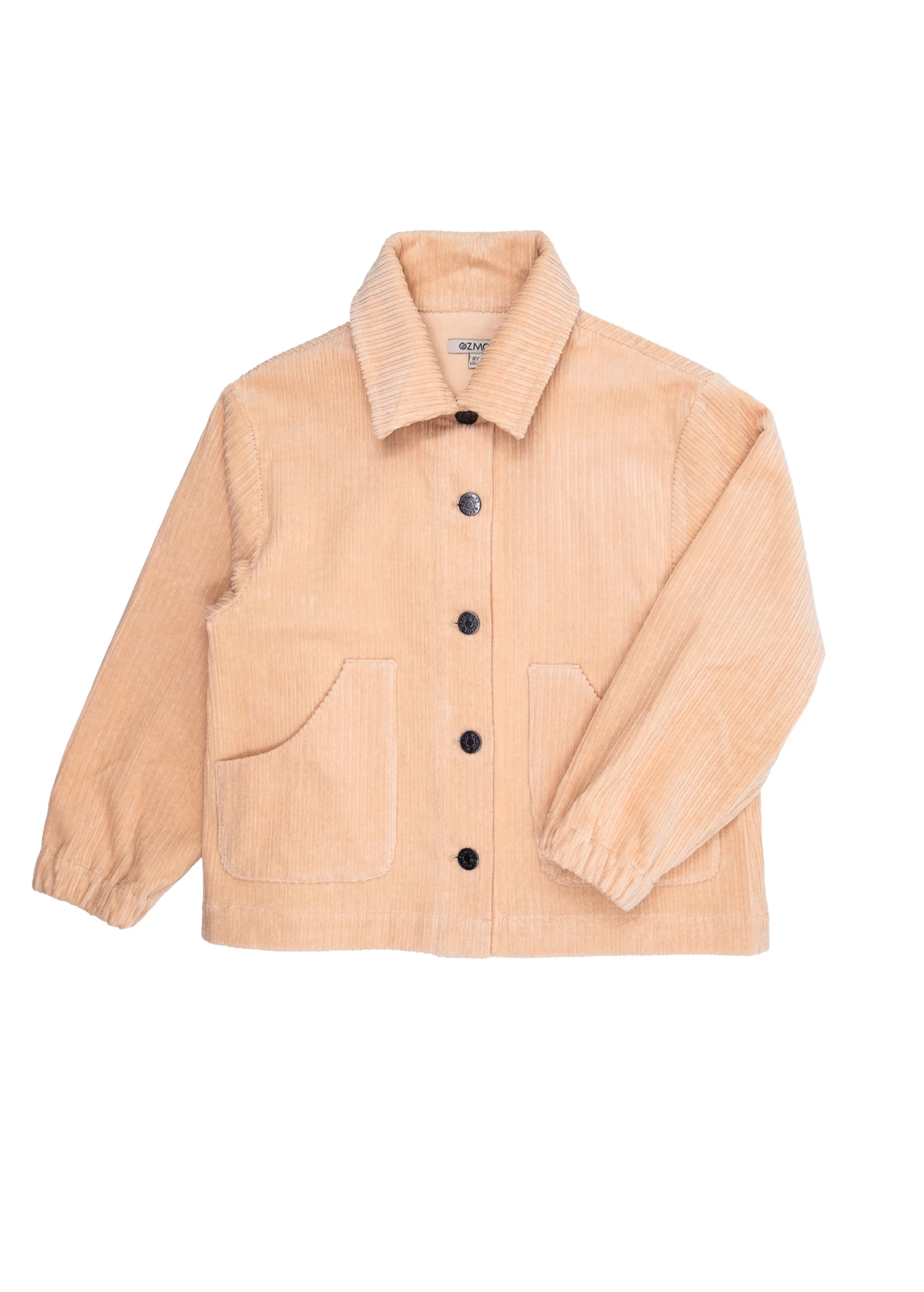 Kadife Klasik Koyu Sarı Kışlık Kız Çocuk Ceket