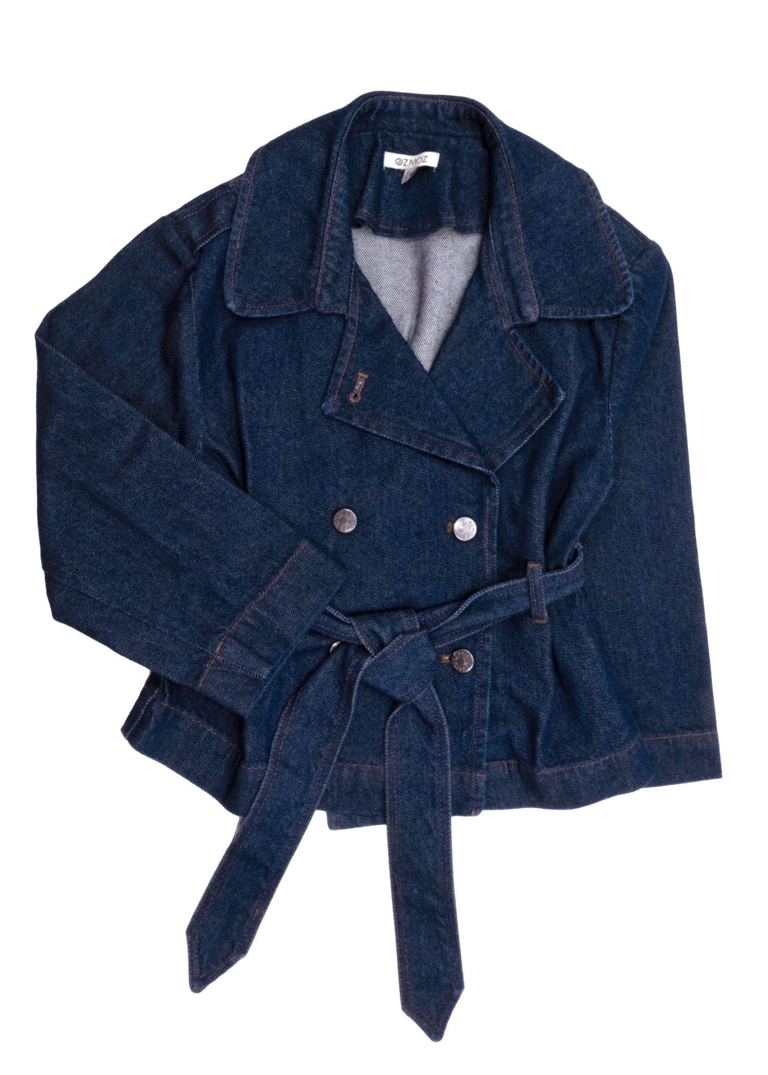 100% Cotton Blue Denim Spring Jacket for Girls