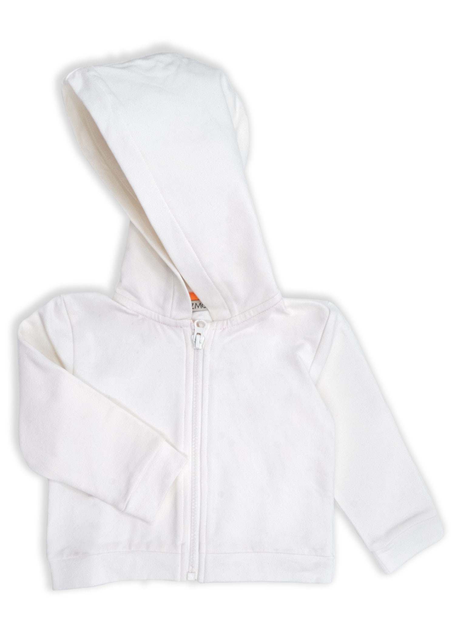 Hooded Zippered White Winter Little Boy Tracksuit Set