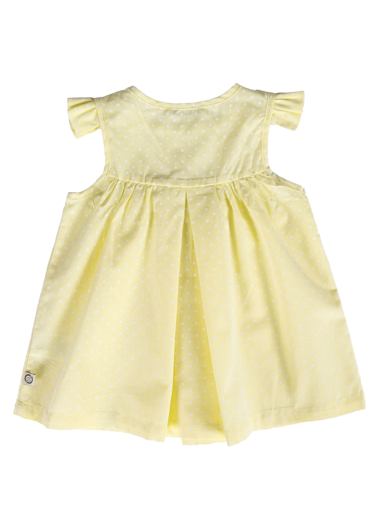 100% Cotton Robe Yellow Summer Baby Girl Dress