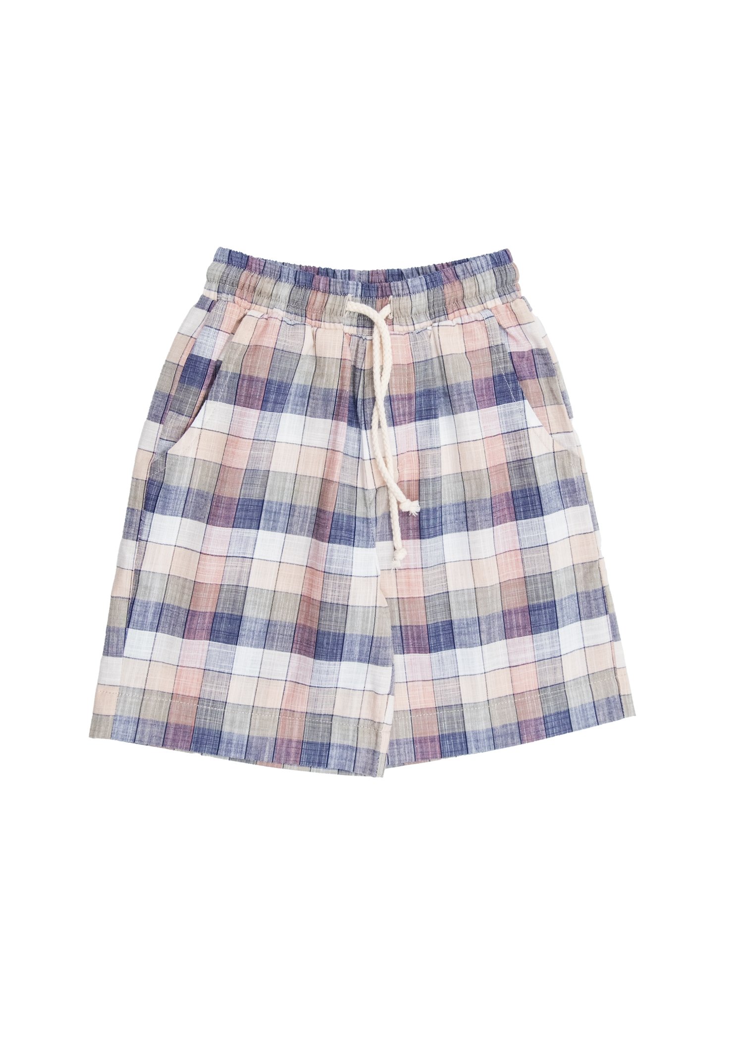 100% Cotton Checkered Fine Weave Summer Mini Boys' Shorts