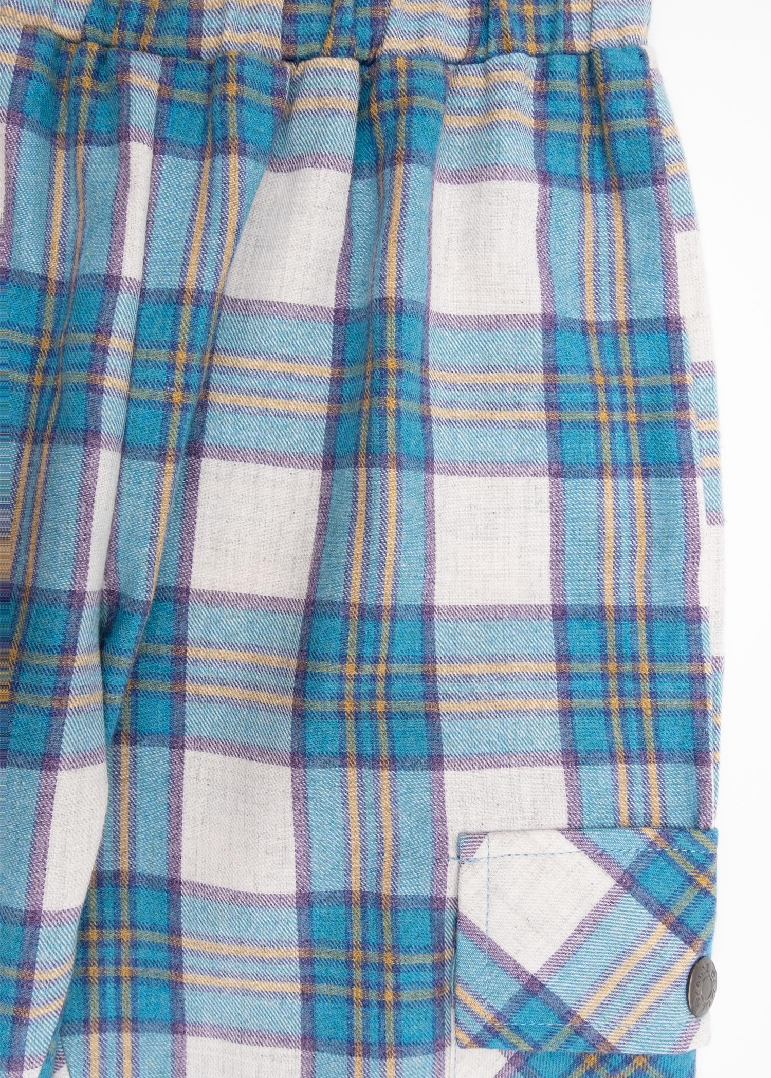 Plaid Blue Winter Little Boy Bottom