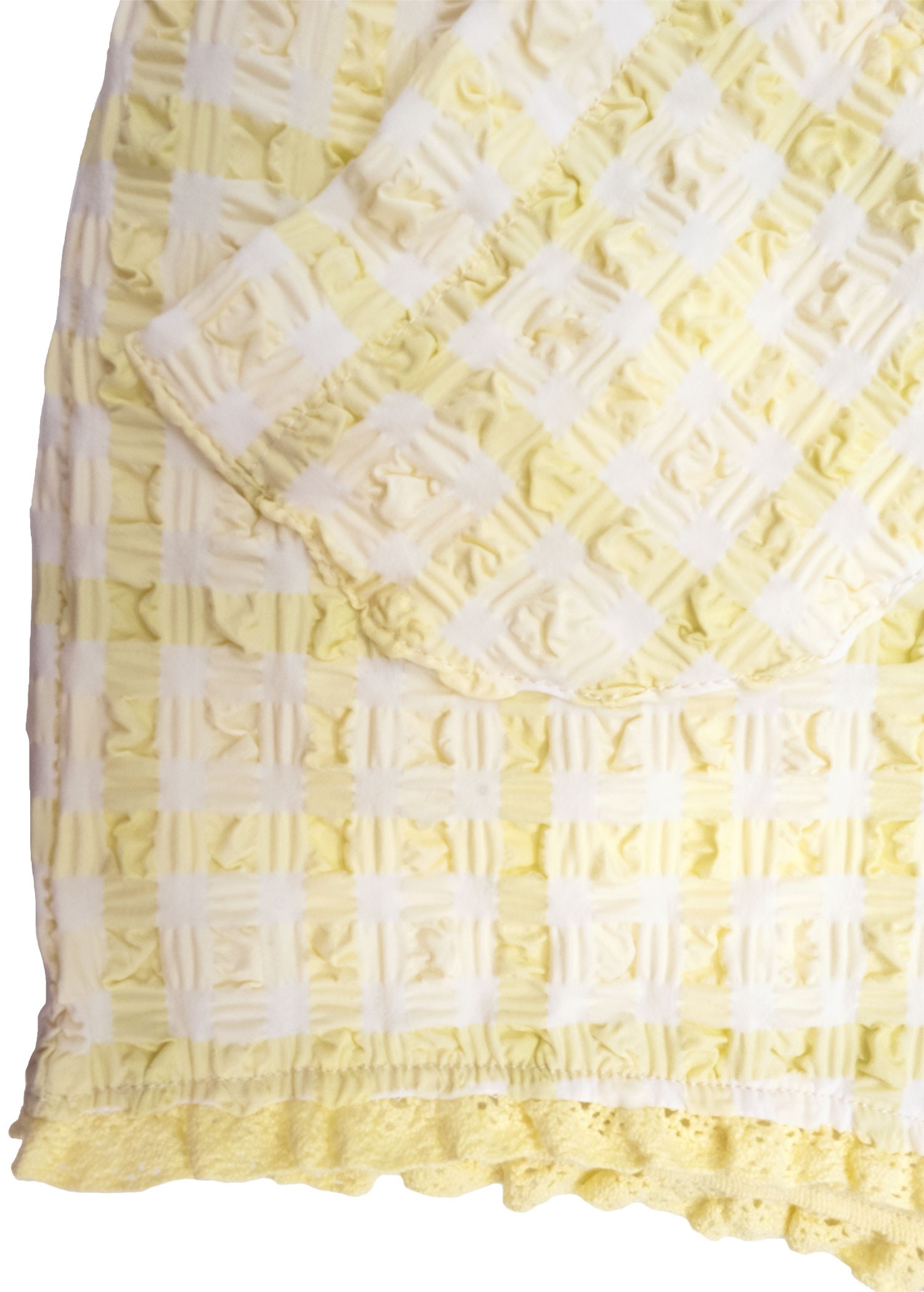 Recycle Special Woven Yellow Summer Girls' Shorts