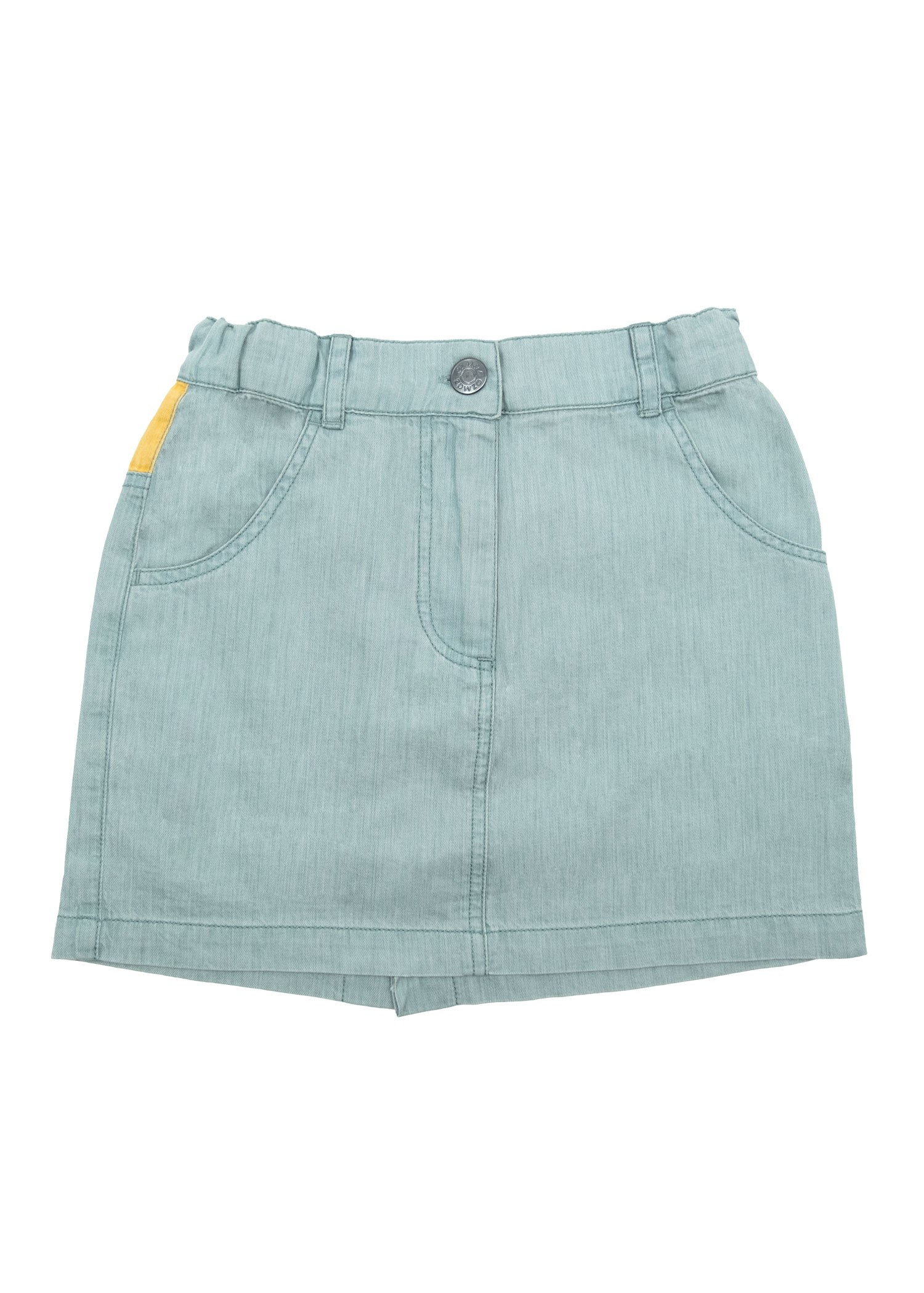 100% Cotton Light Blue Thin Denim Summer Girls Skirt