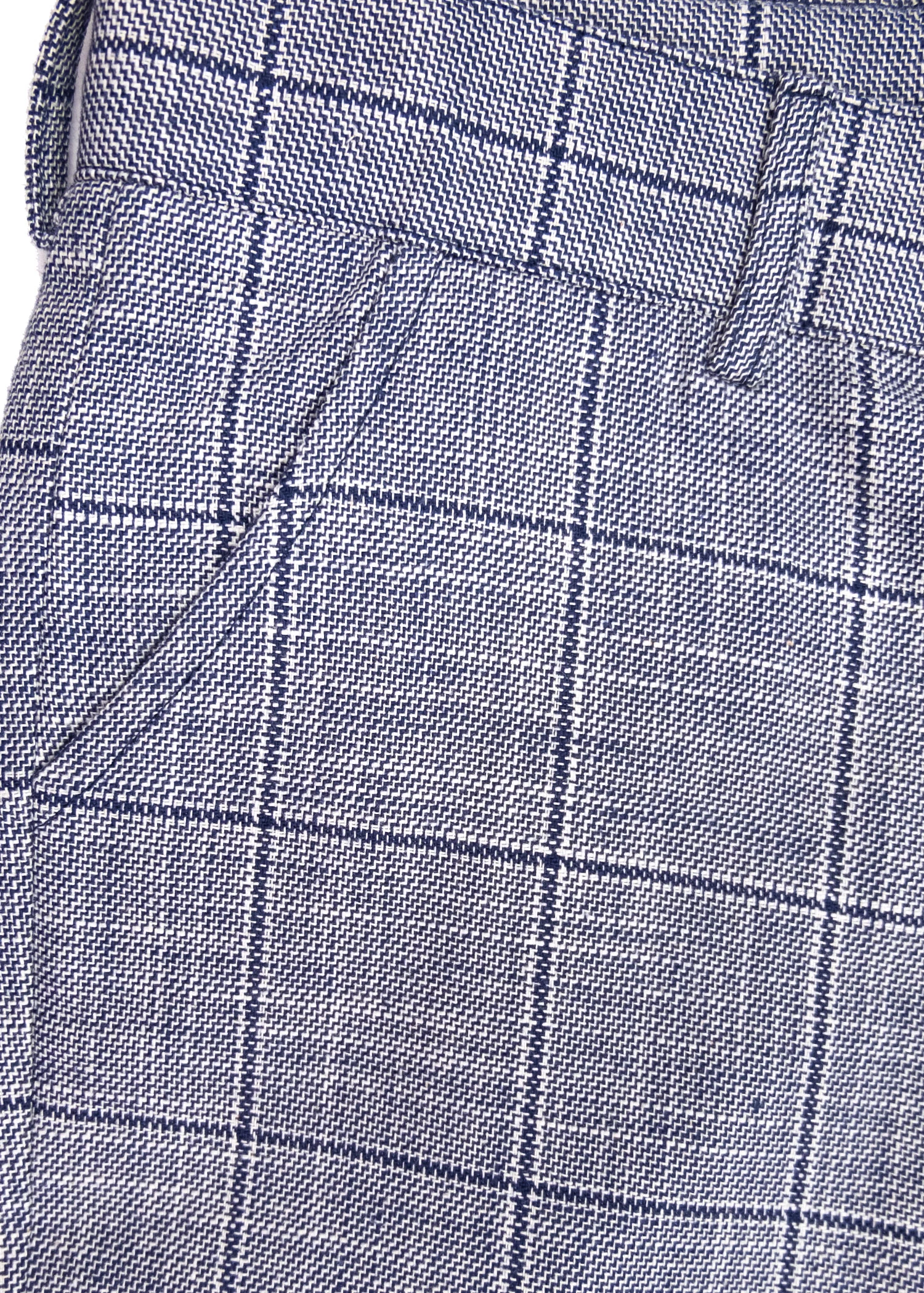 %100 Pamuk Mavi Baharlık Klasik Erkek Çocuk Pantolon Ceket Takım