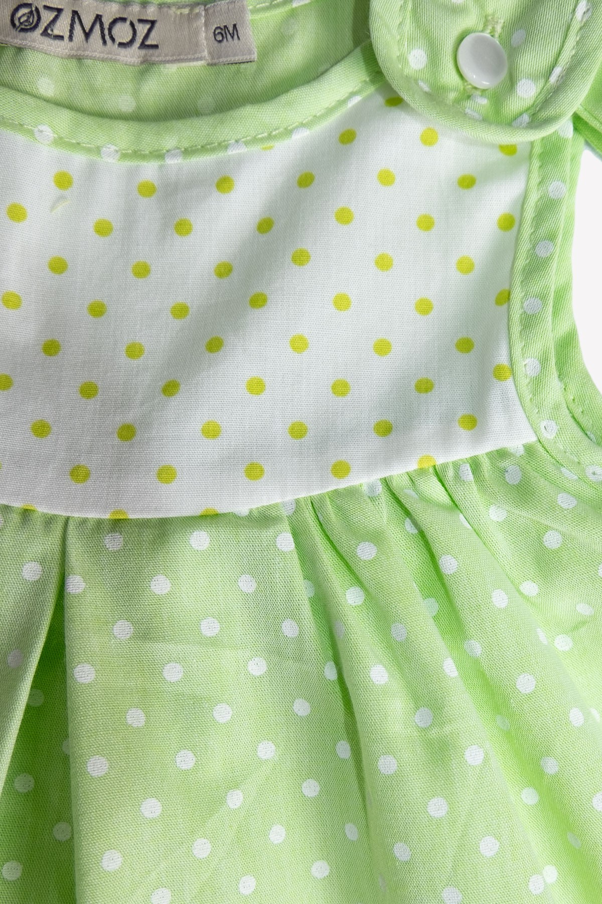 100% Cotton Robe Green Summer Baby Girl Dress