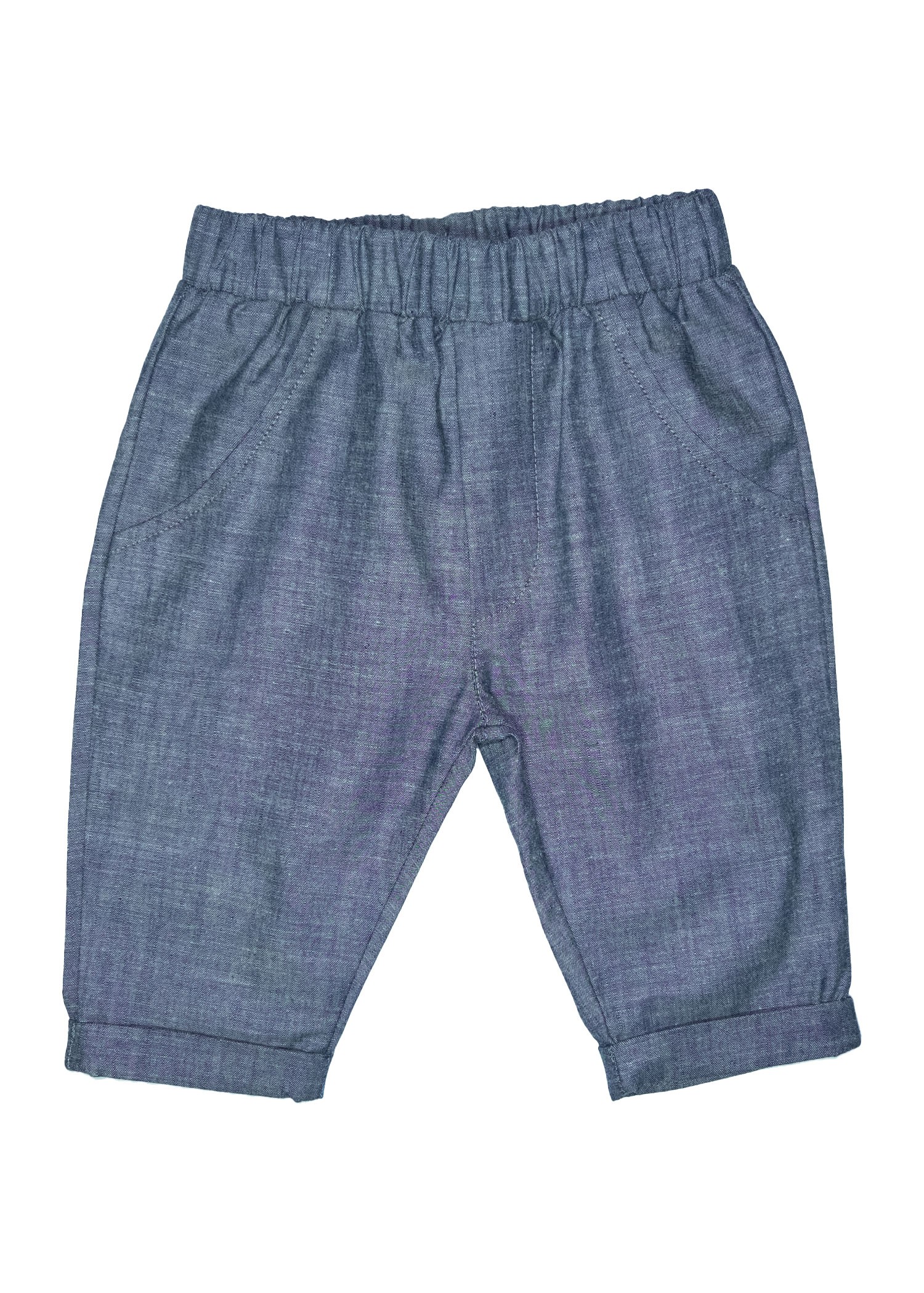 Organic Denim Blue Summer Baby Boy Trousers