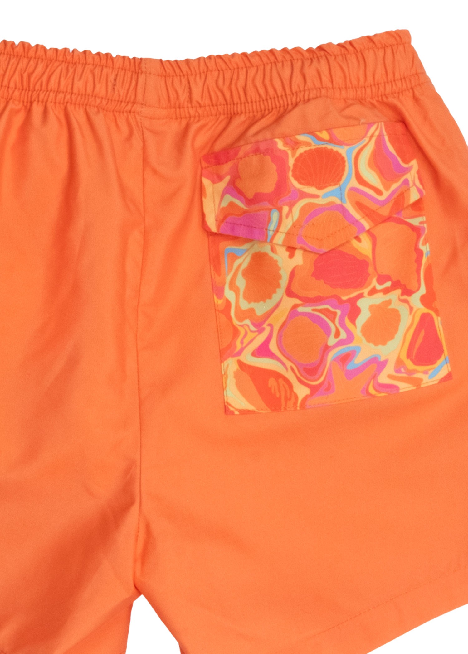 +50 UV Protection Orange Little Boy Shorts Swimsuit