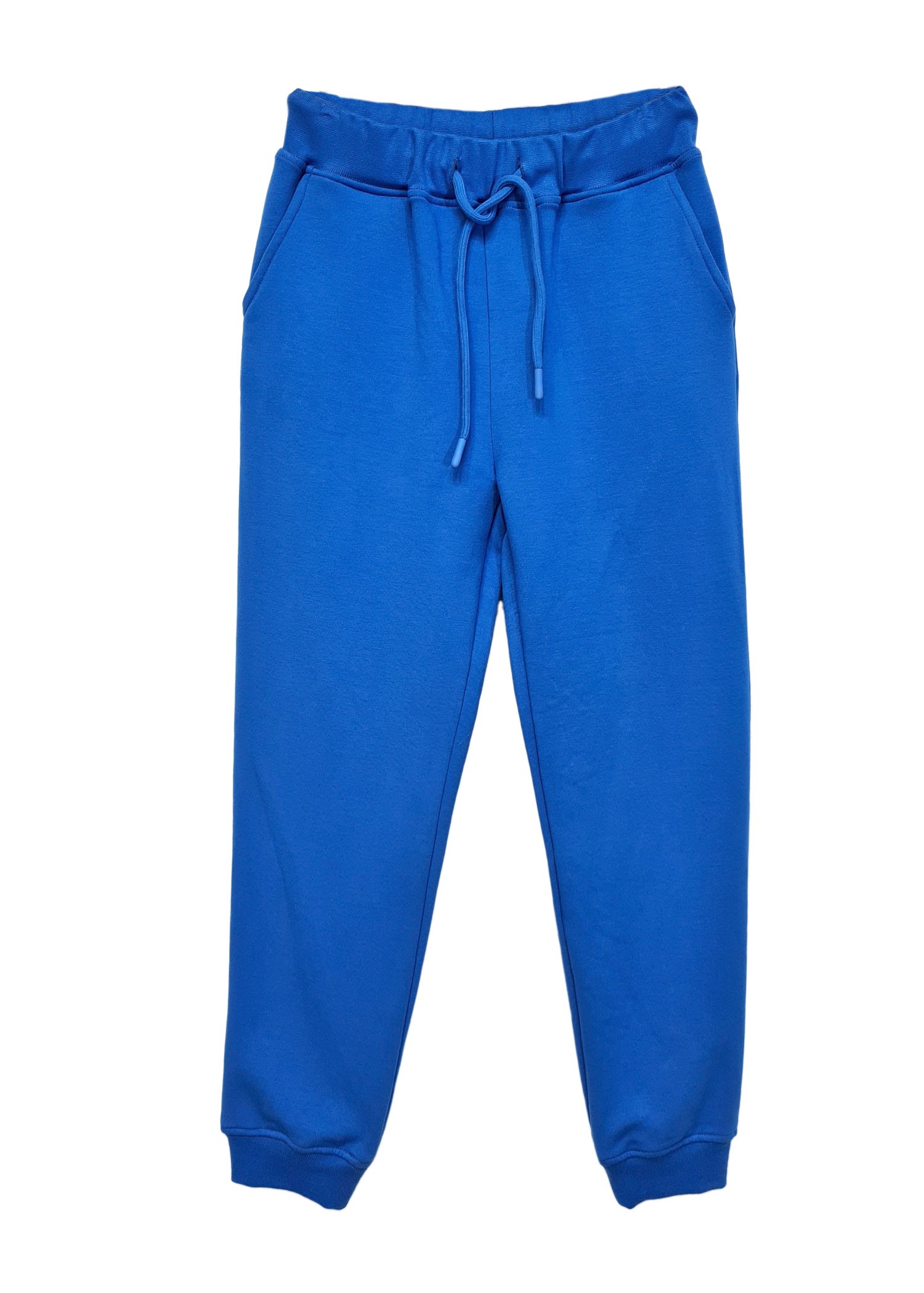 Organic Cotton Bamboo Winter Unisex Kids Sweatpants Blue