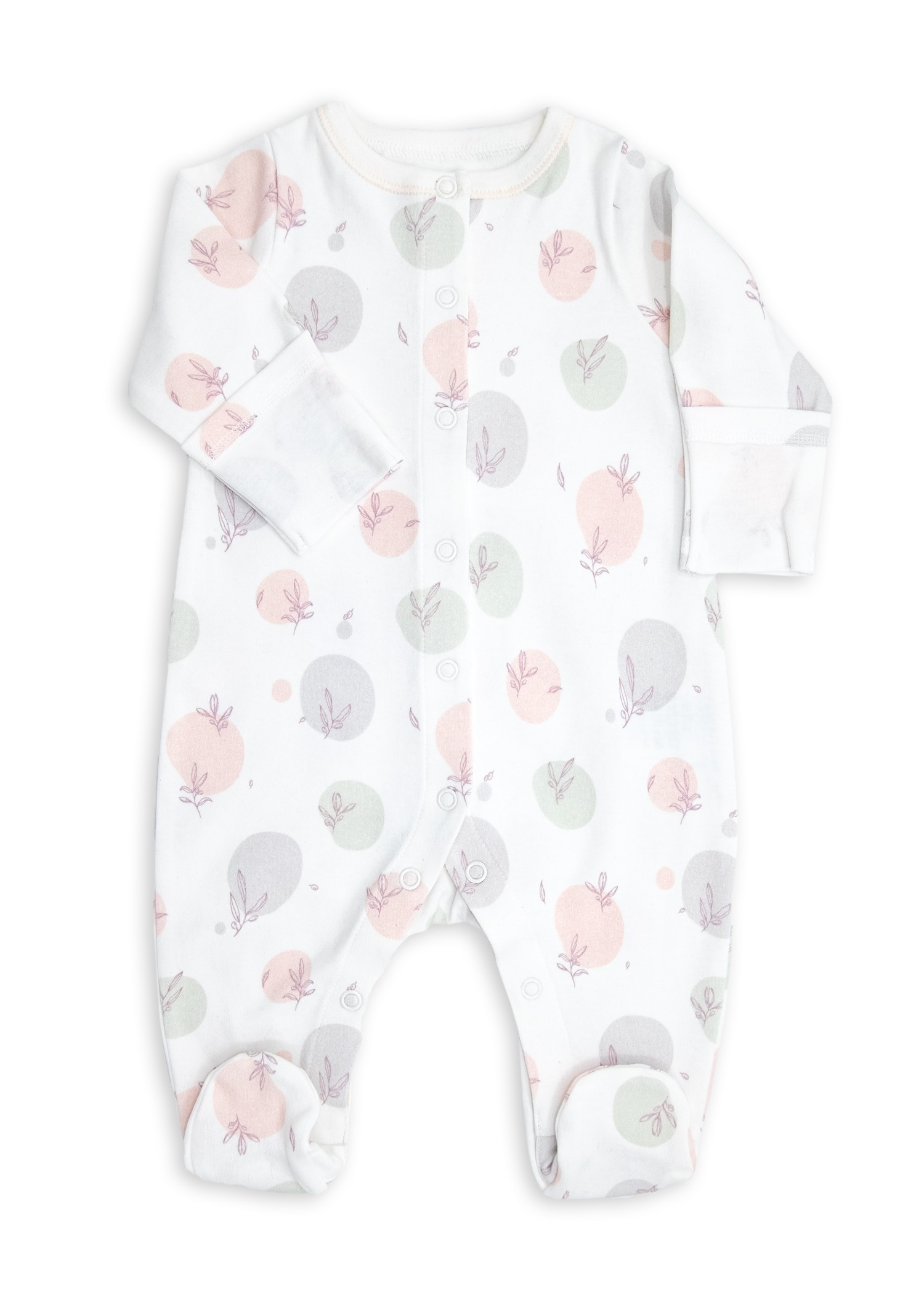 Clean and Safe Sterile Ready to Wear Organic Unisex Baby Jumpsuit-Bubble