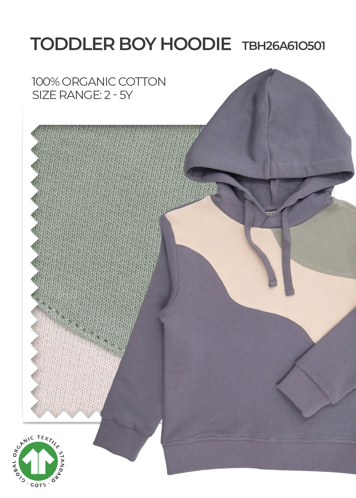 Organic Quick Silver Toddler Boy Hoodie