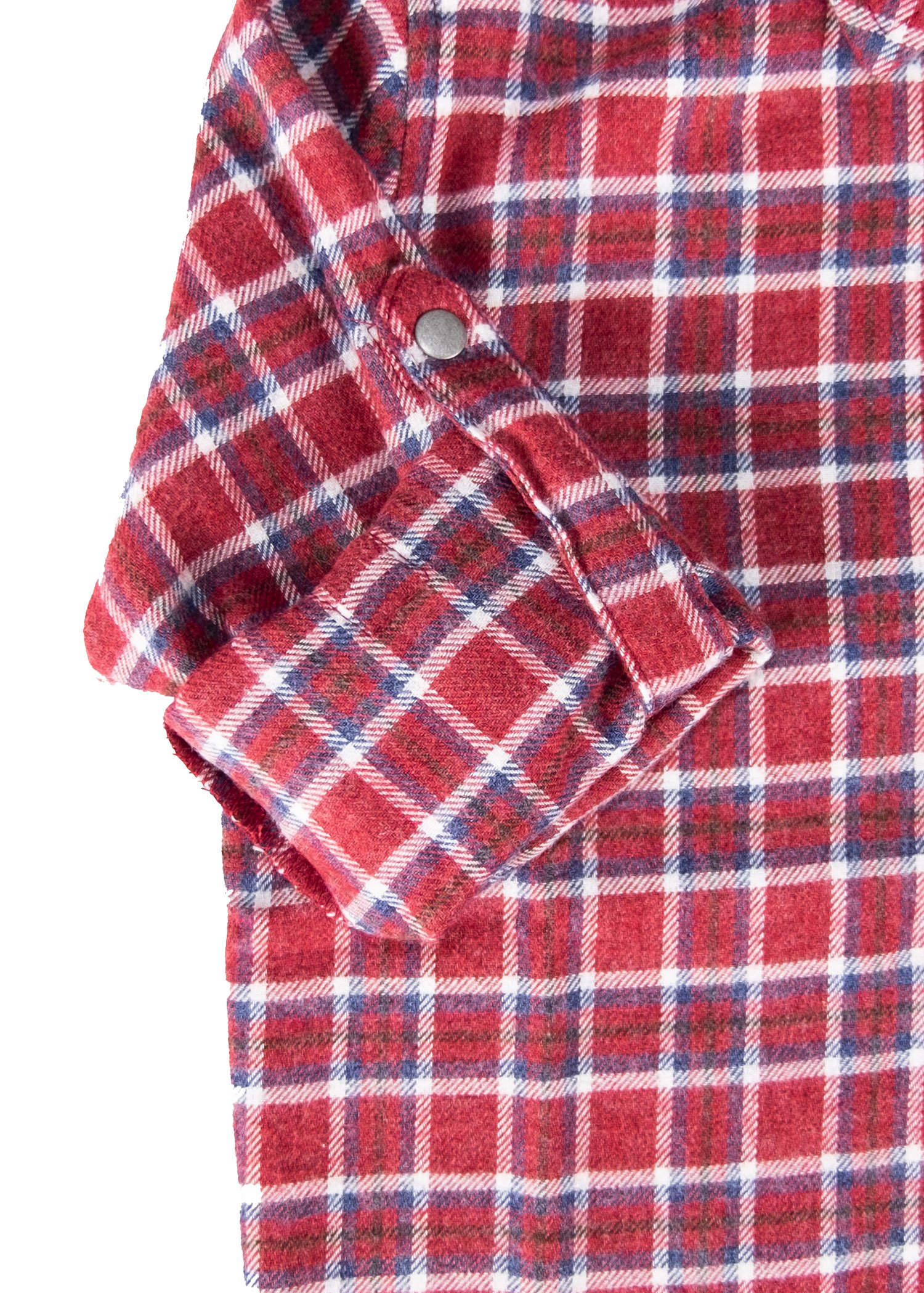 Cotton Gingham Plaid Winter Boy Shirt Red