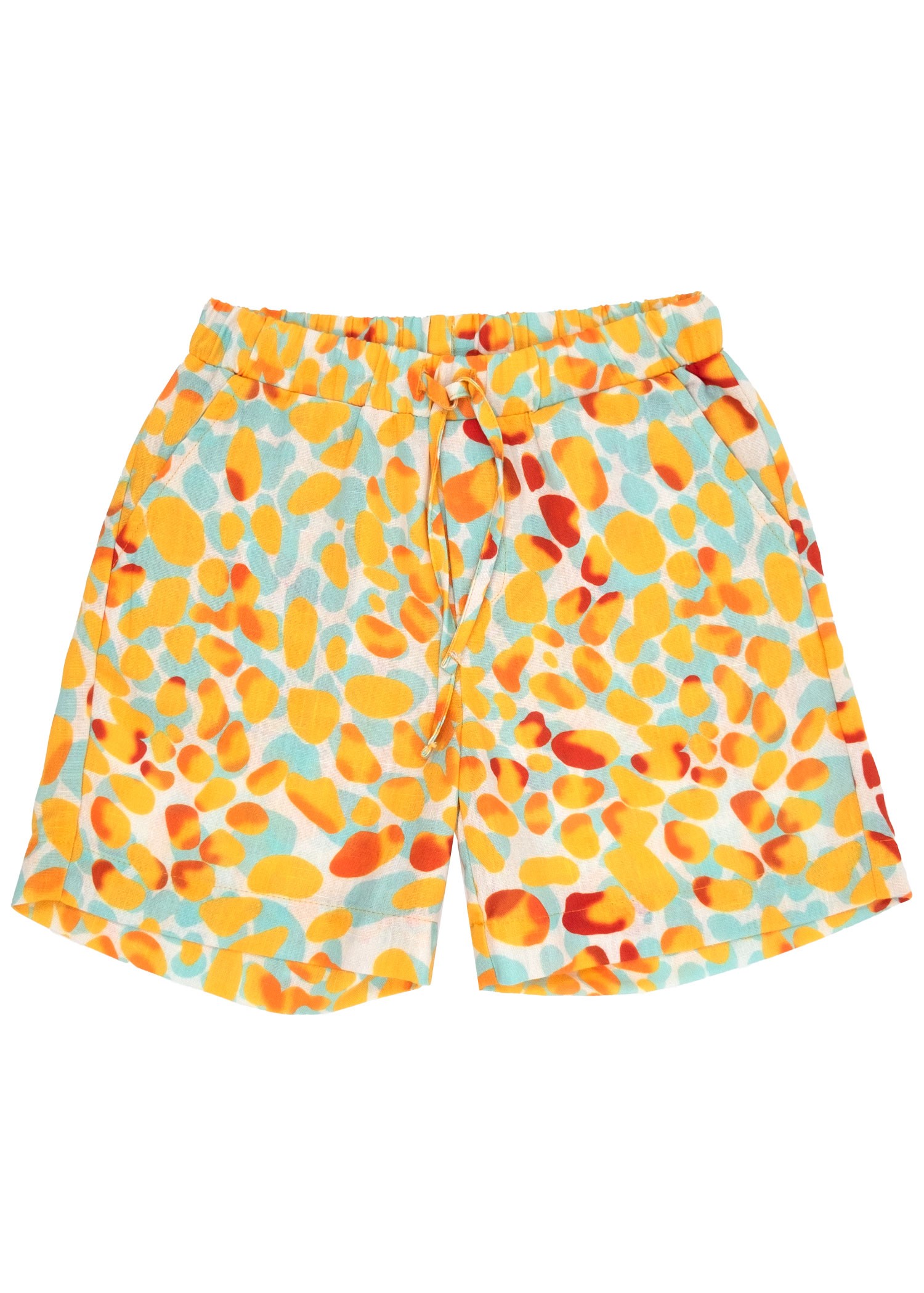 Colorful Thin Woven Summer Little Girl Shorts