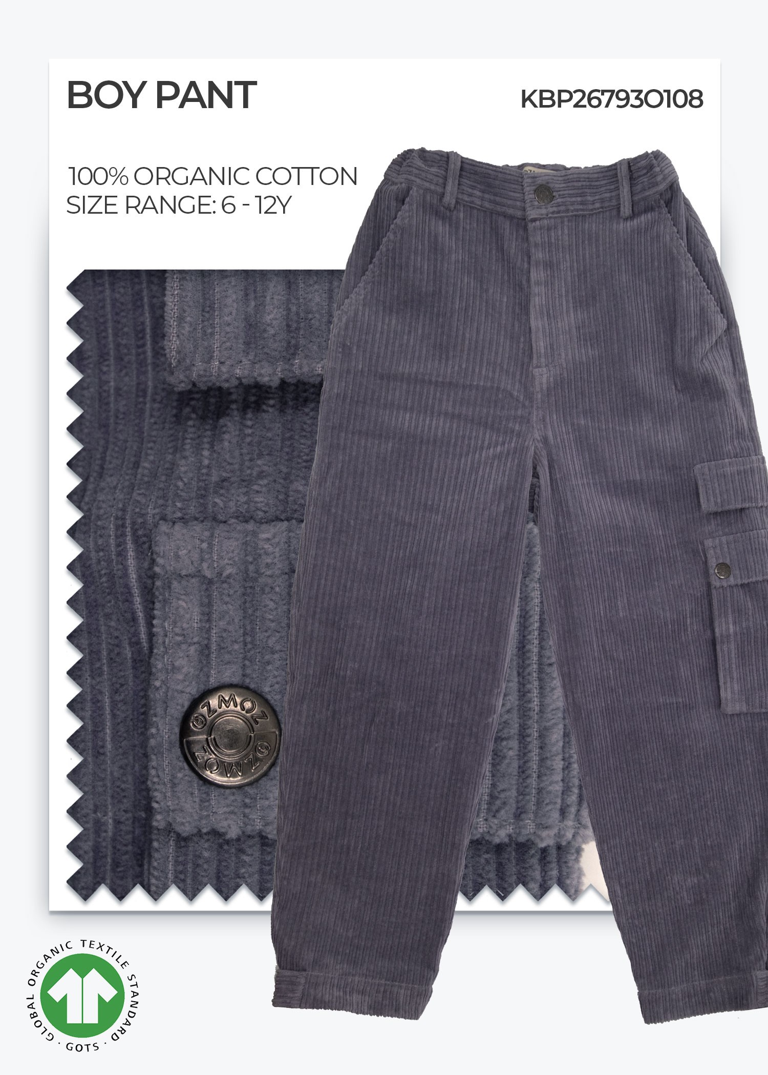 Organic Quick Silver Boy Pant
