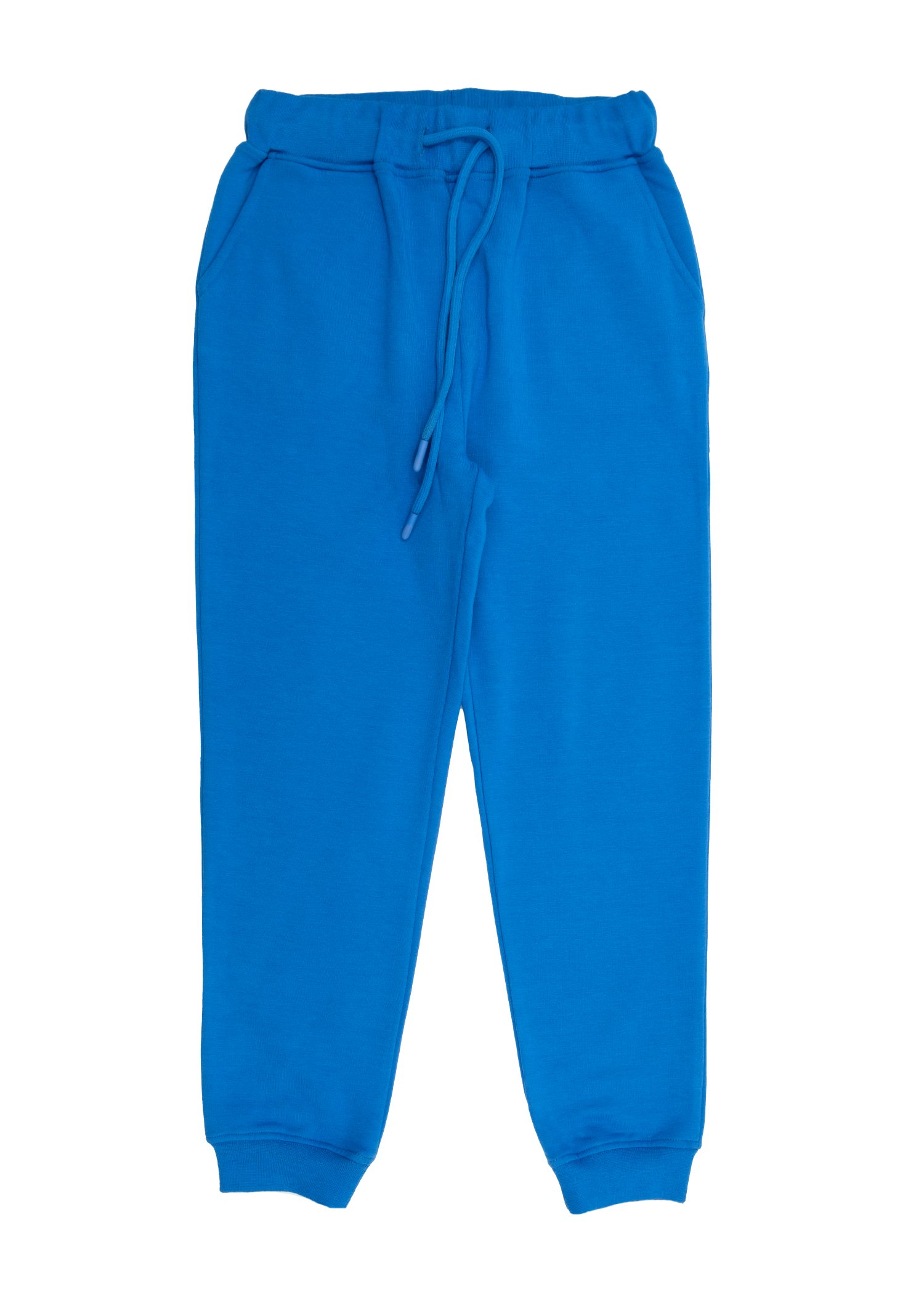 Bamboo Fabric Raised Saks Blue Winter Boys' Sweatpants