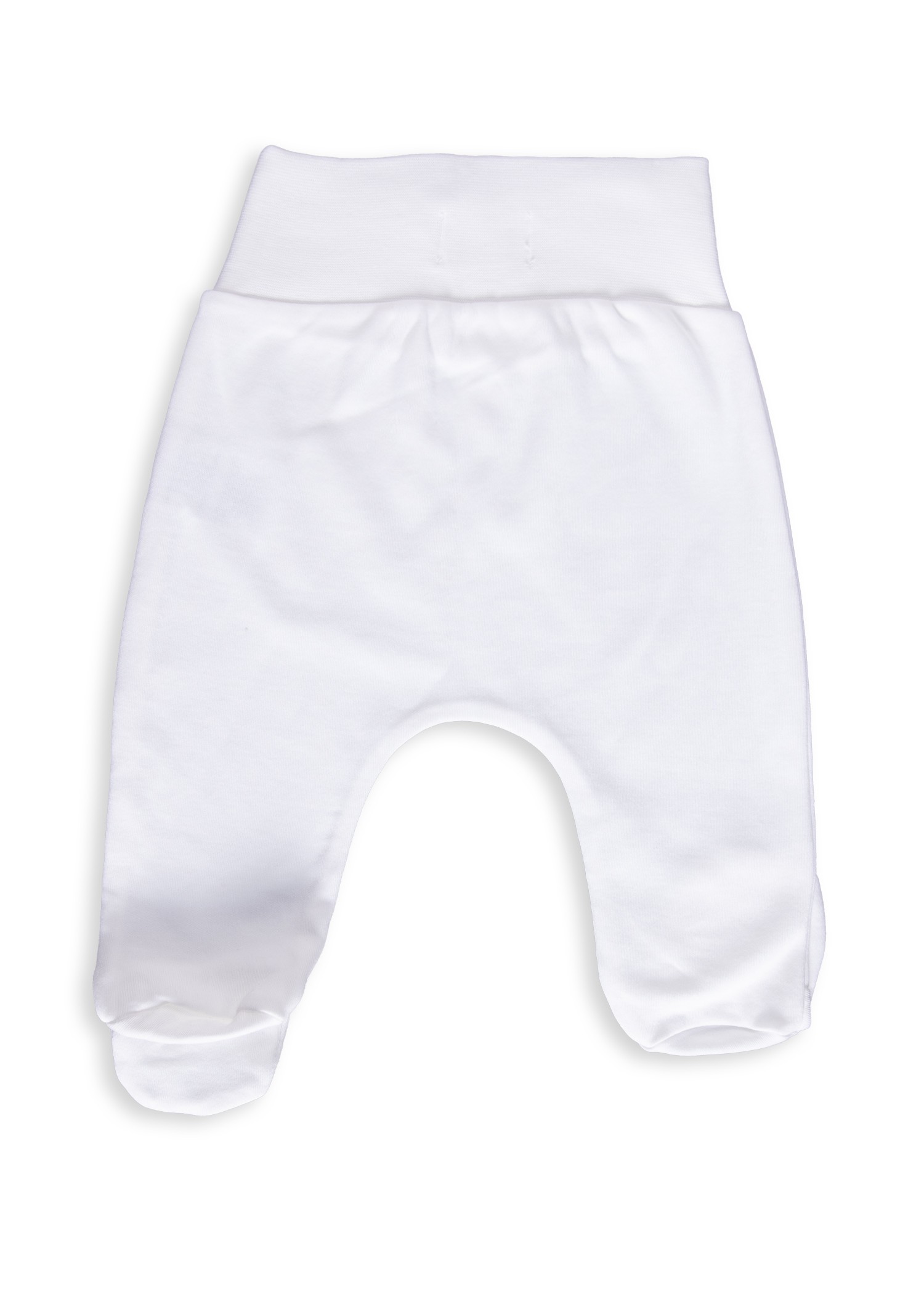 Unisex Baby Bottom with Organic White Booties