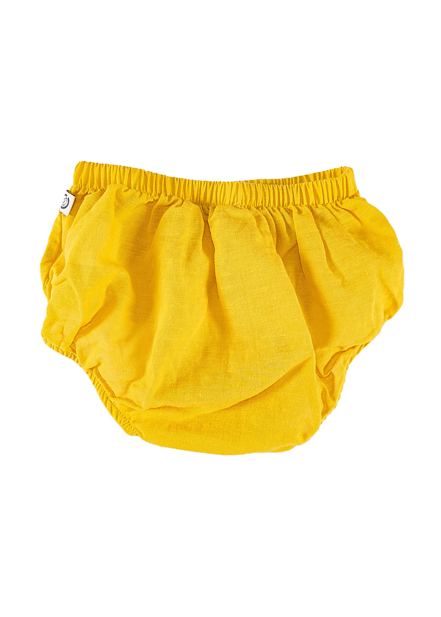 Organik Sarı Dokuma Yazlık Unisex Bebek Külot