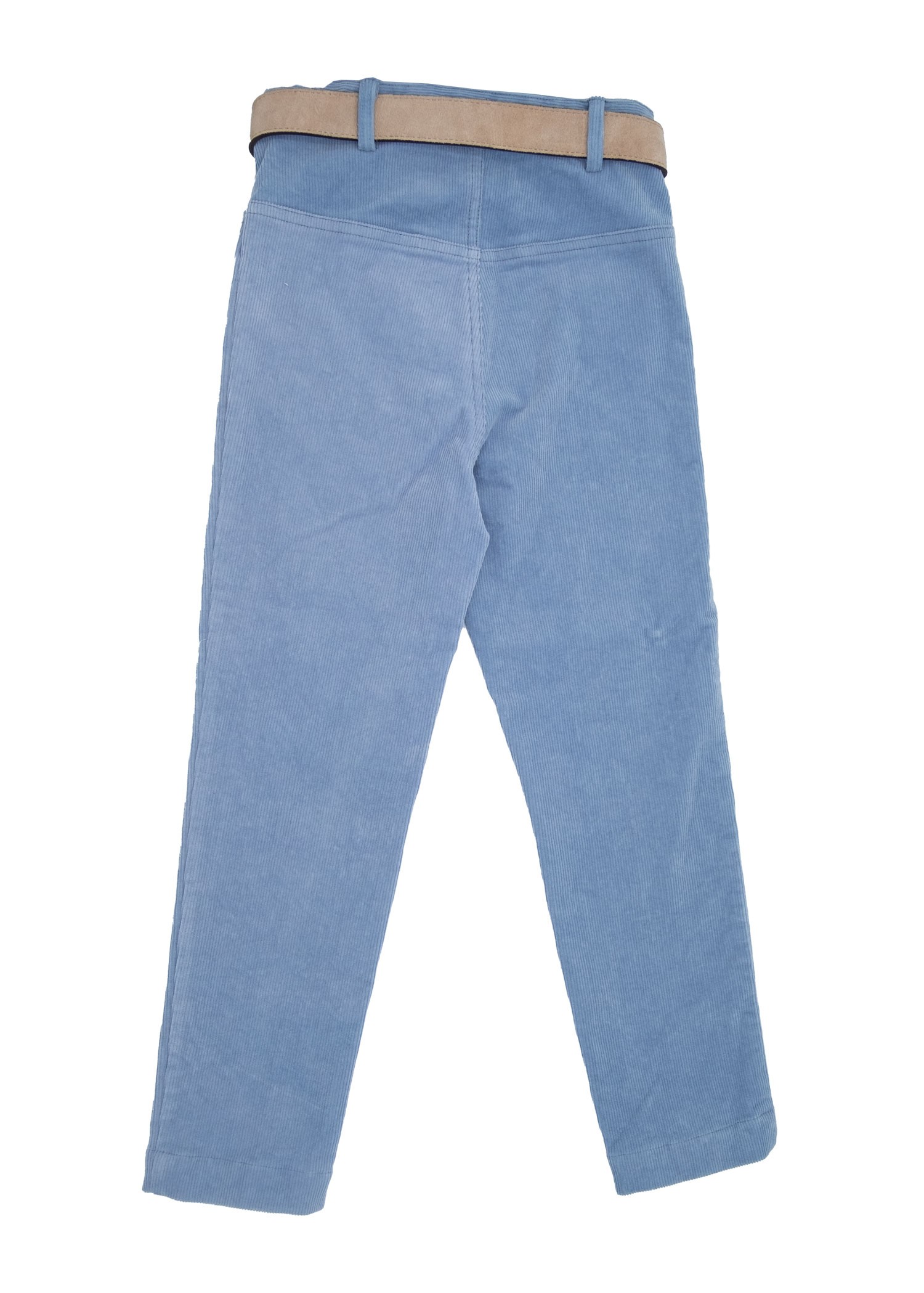 Corduroy Slim Cut Light Blue Winter Unisex Kids Trousers