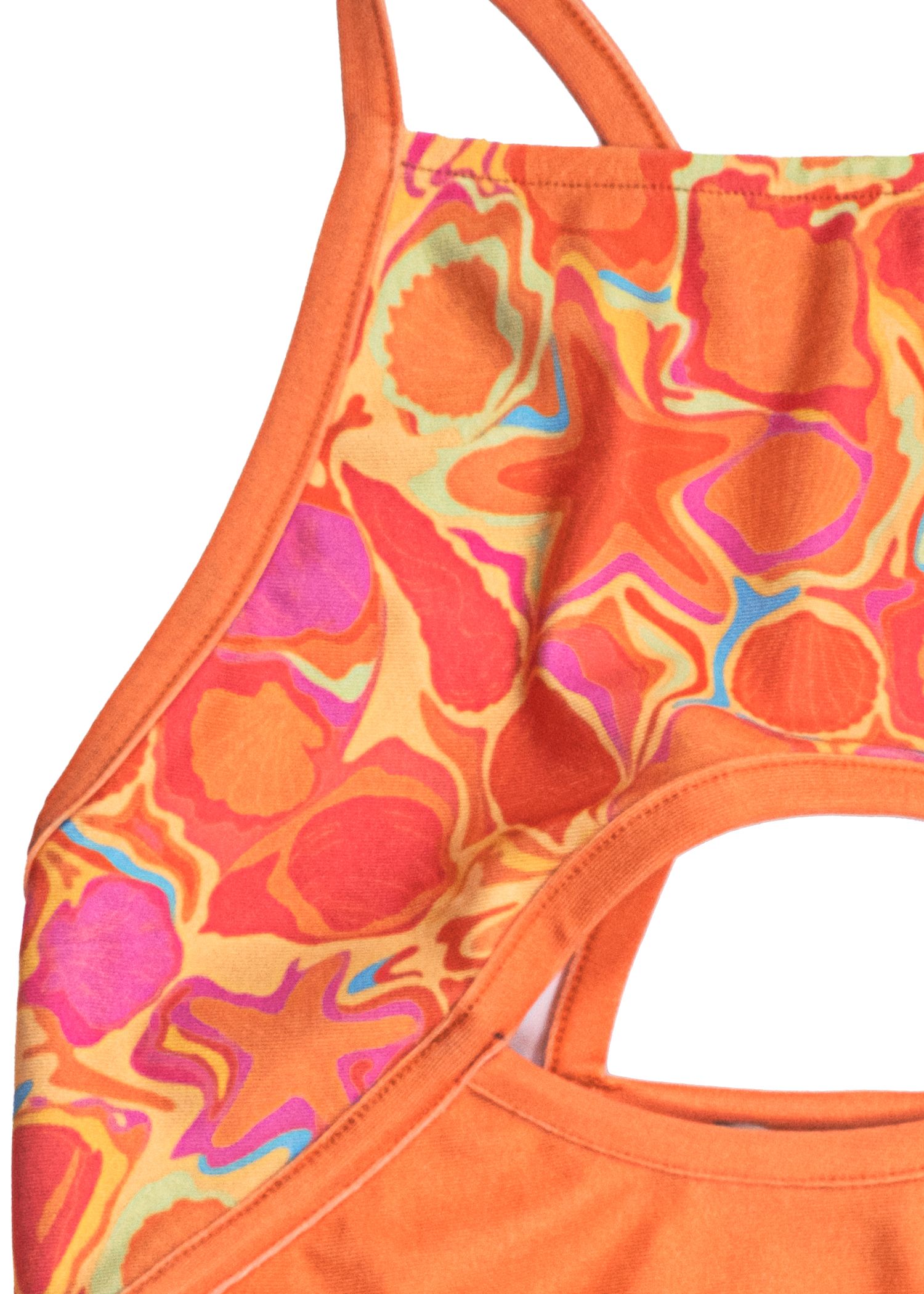 Orange Girl's Swimsuit with +50 UV Protection