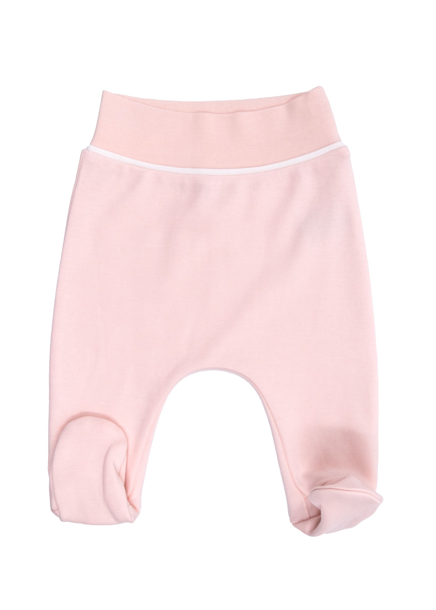 Organic Cloud Pink Baby Girl Footie Pants