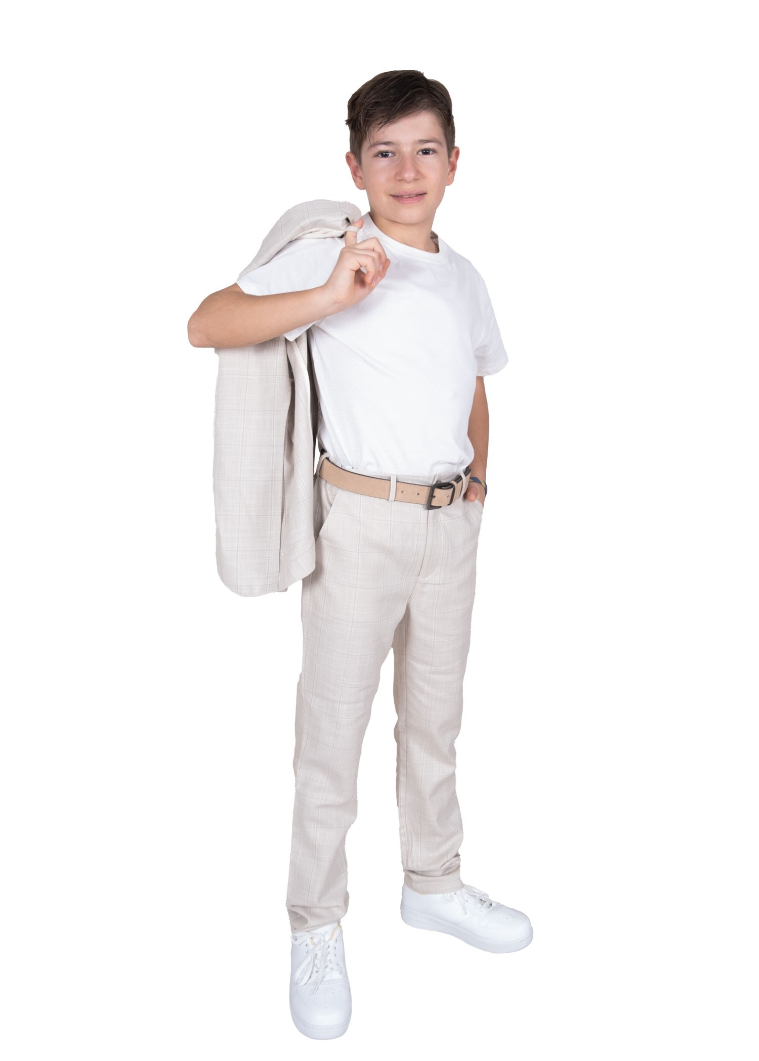 100% Cotton Classic Summer Cream Boys' Trousers