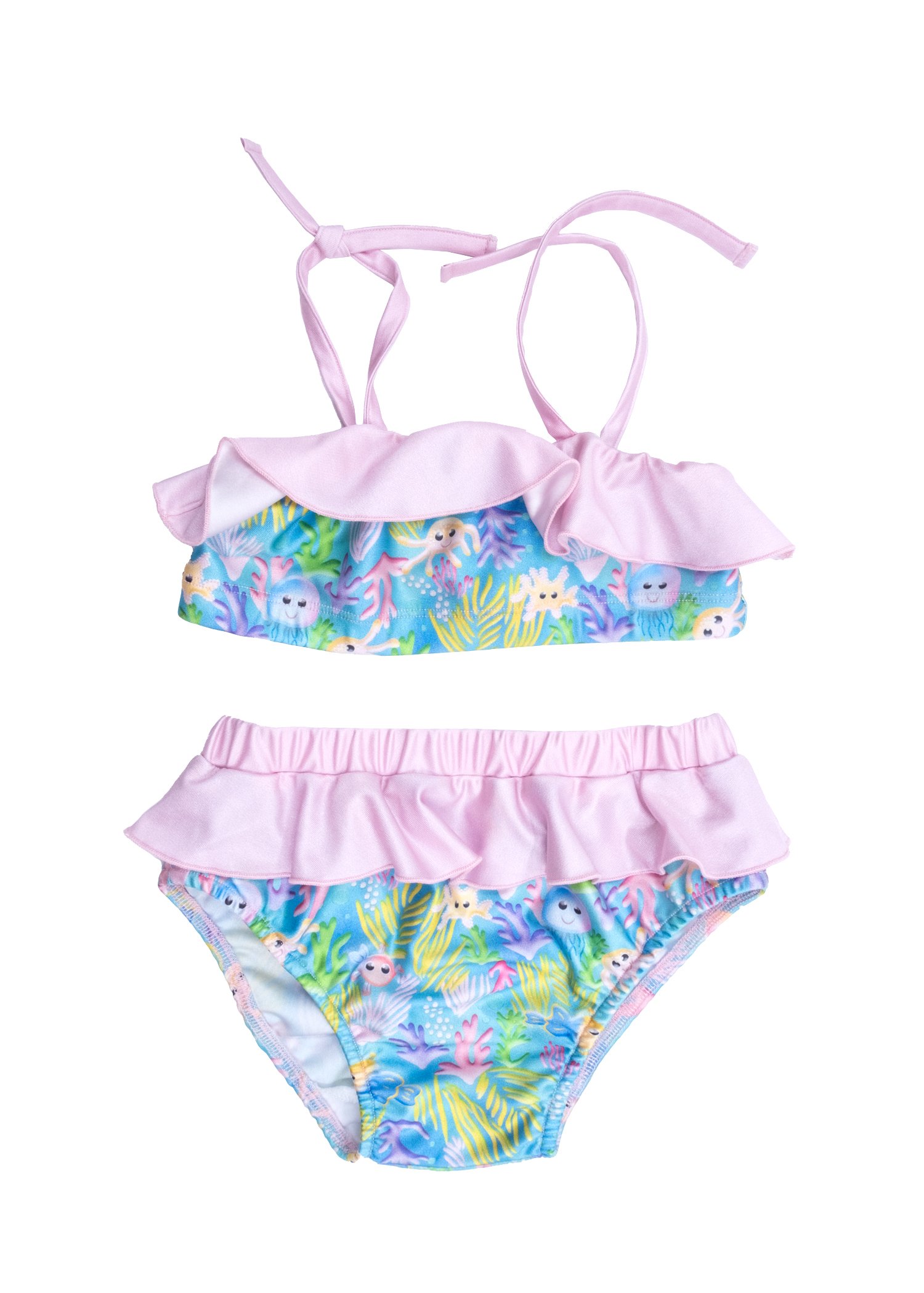+50 UV Protection Strappy Toddler Girl Bikini